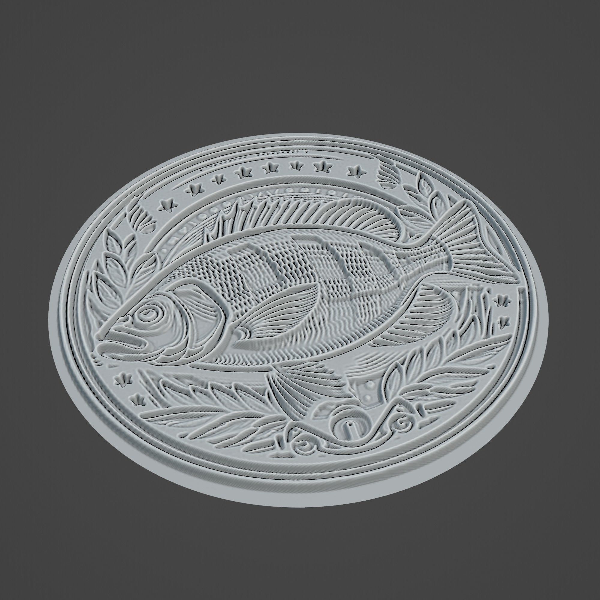 Gilthead Bream Animal 3D print model_2