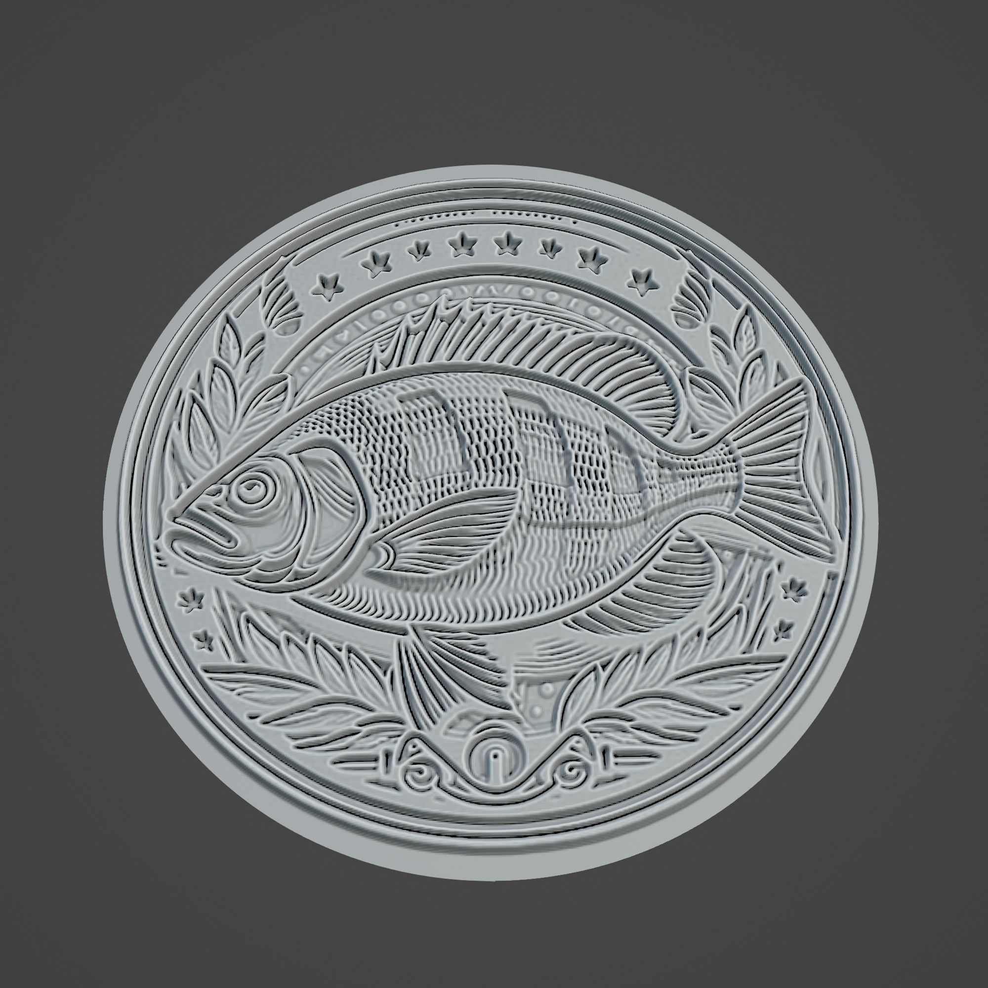 Gilthead Bream Animal 3D print model_3