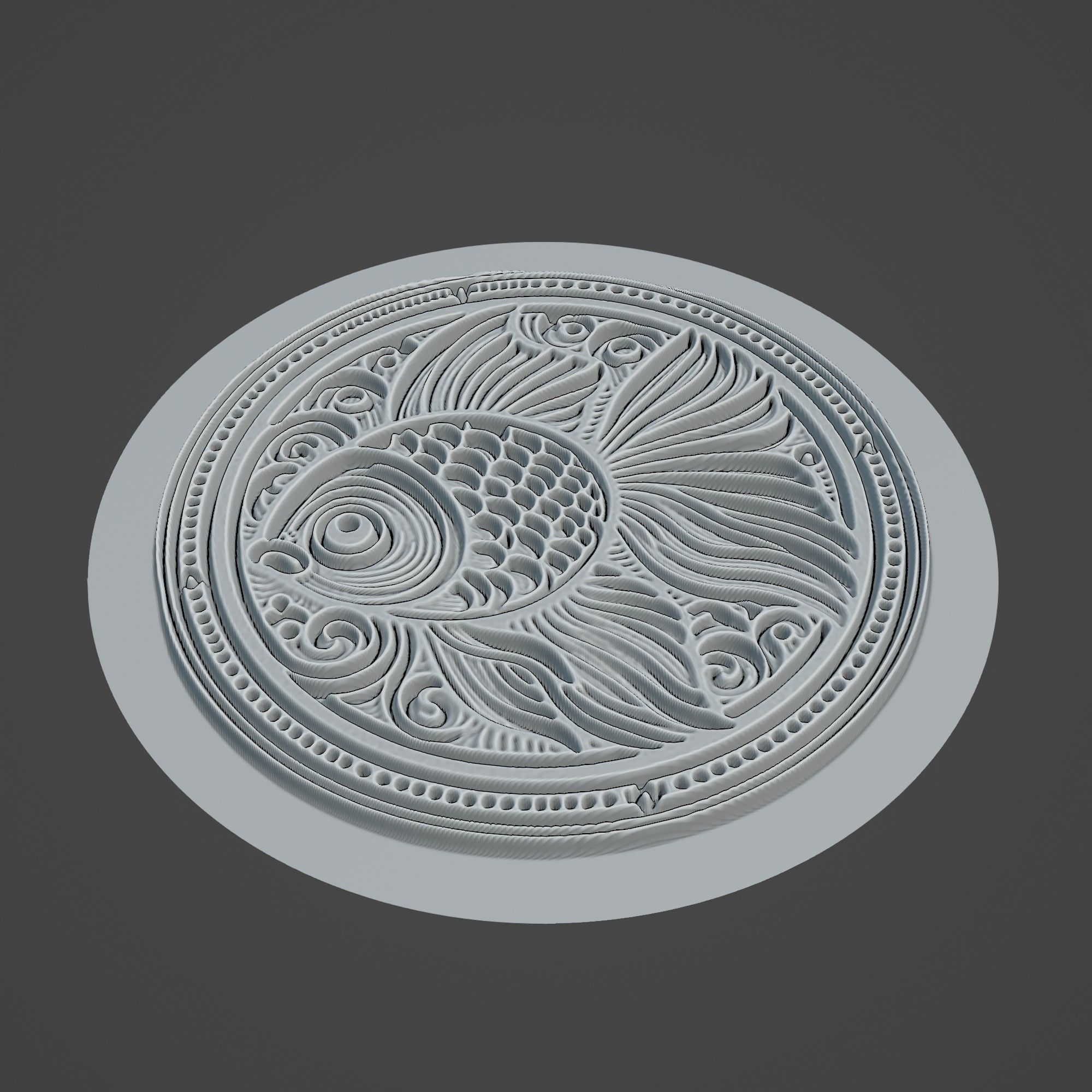 Goldfish Animal 3D print model_2