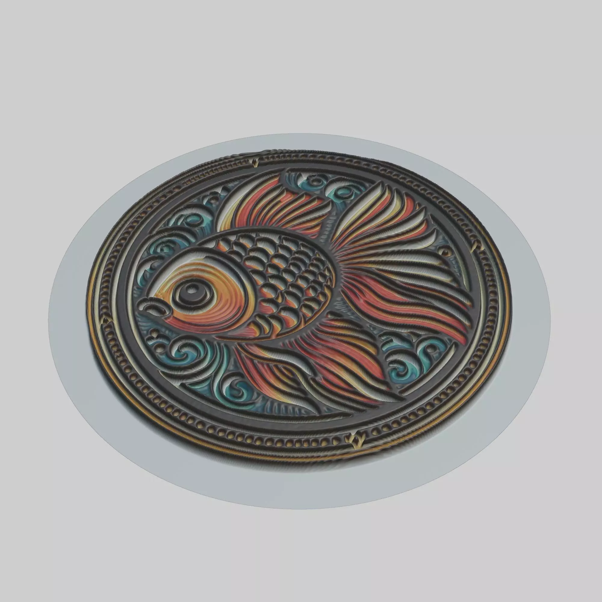 Goldfish Animal 3D print model_0