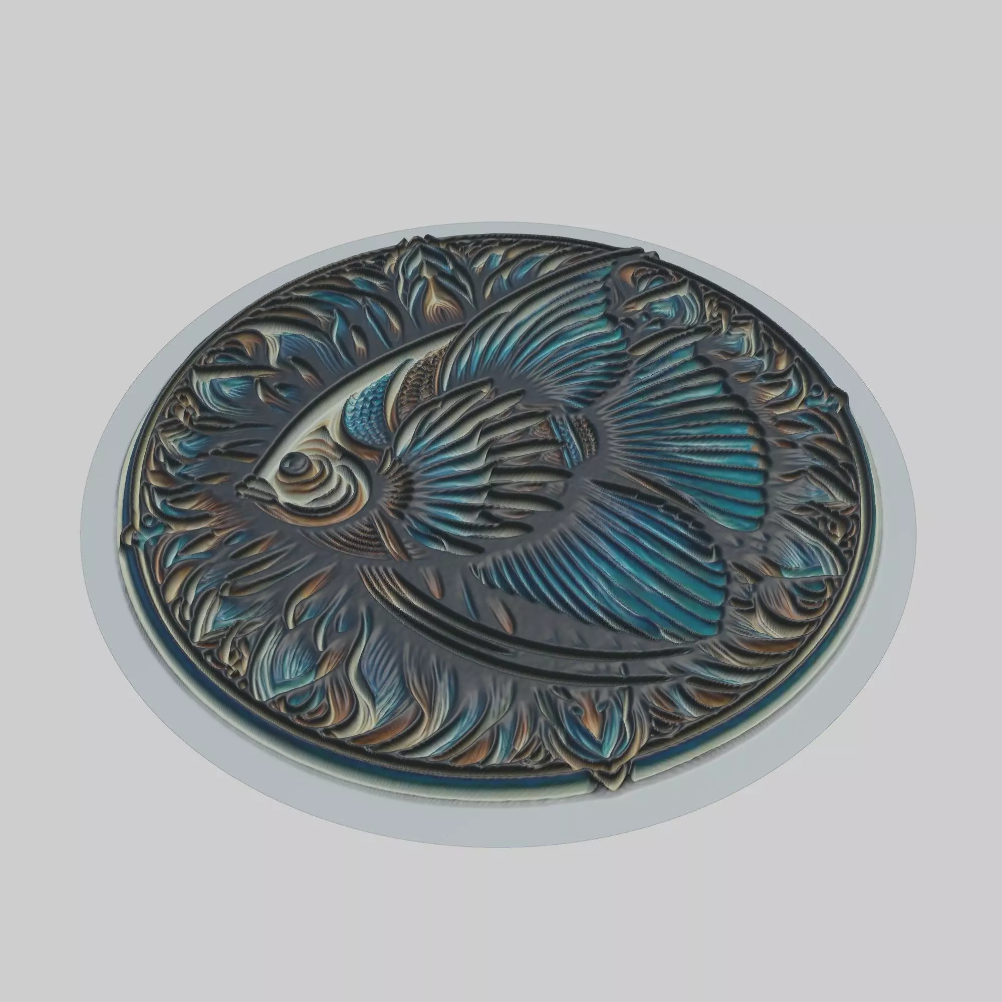 Angelfish Animal 3D print model_0