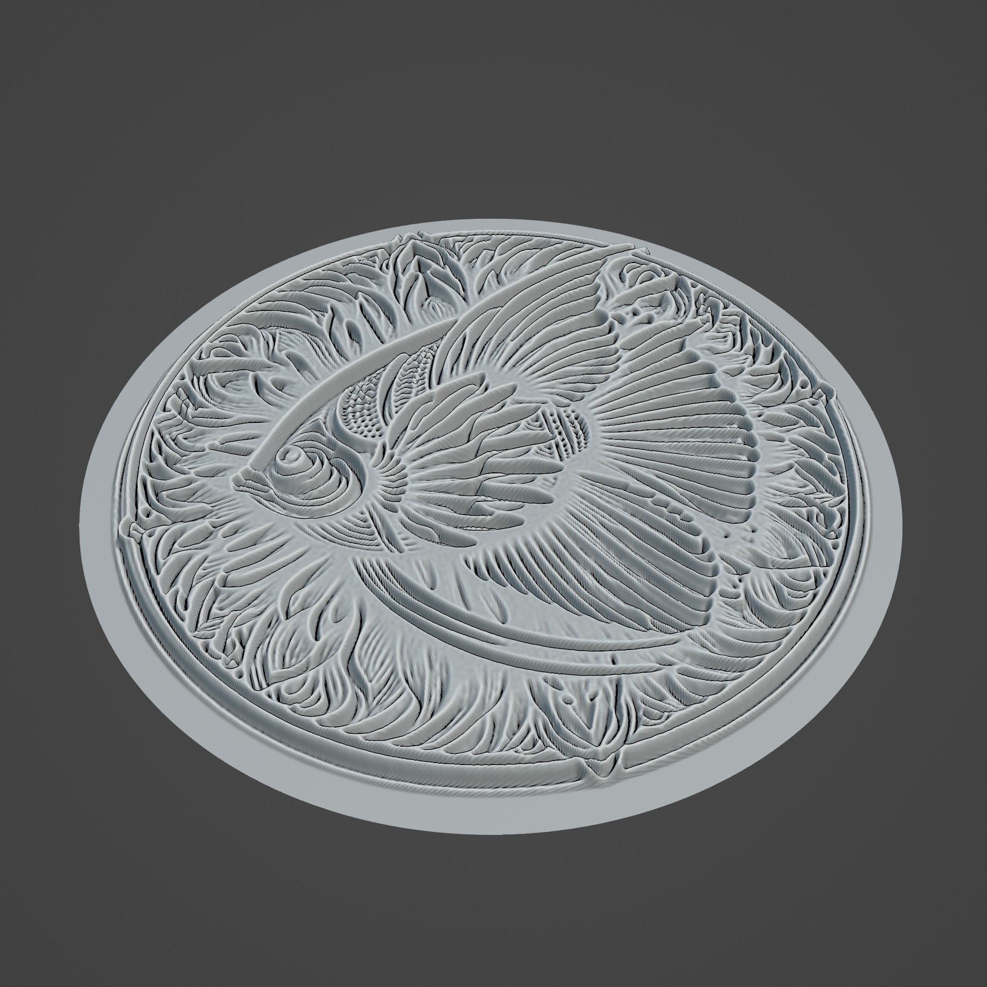 Angelfish Animal 3D print model_2