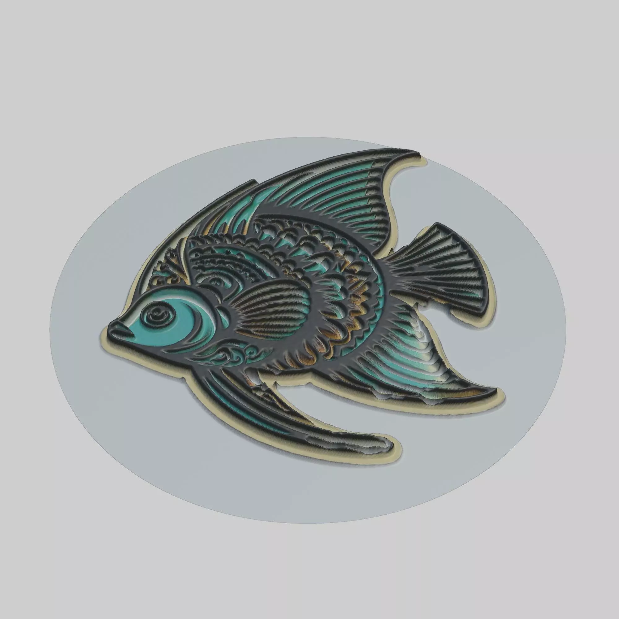 Angelfish Animal 3D print model