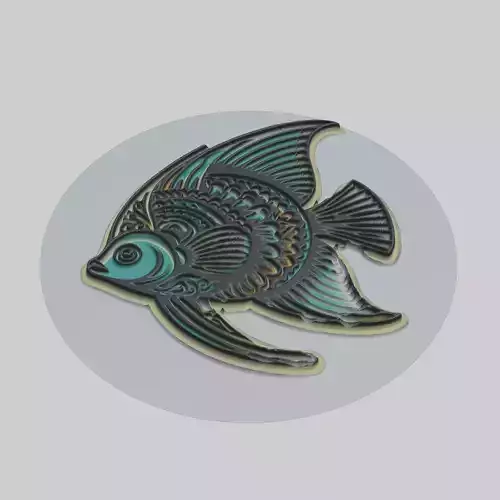Angelfish Animal 3D print model
