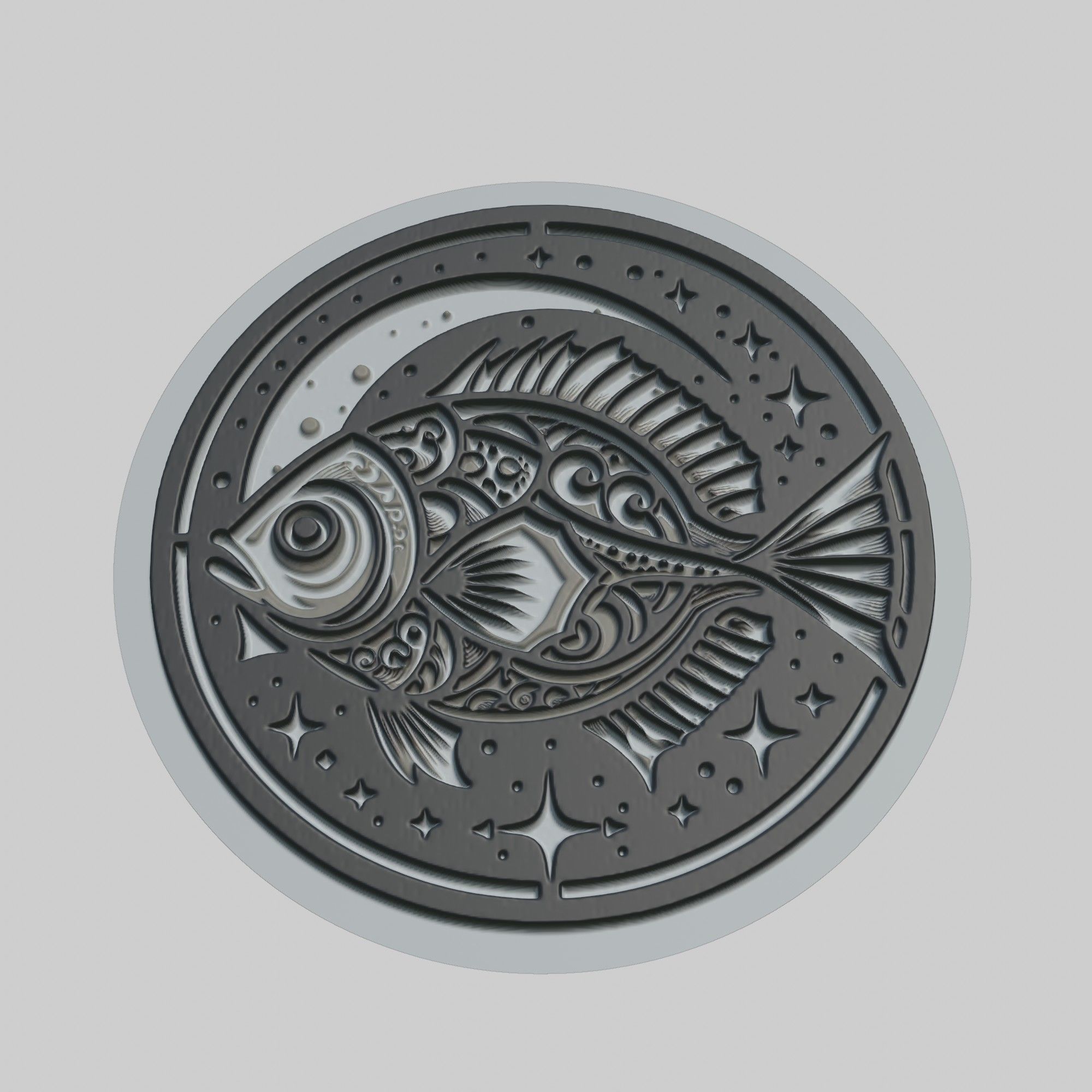 Sunfish Animal 3D print model_1