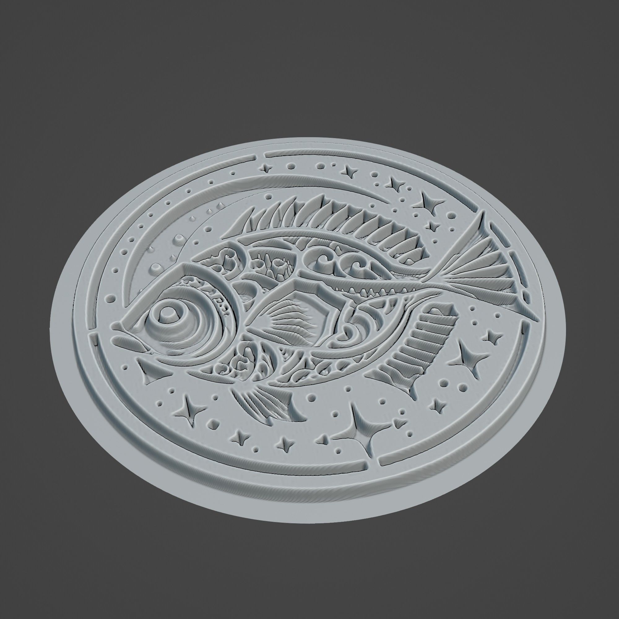 Sunfish Animal 3D print model_2