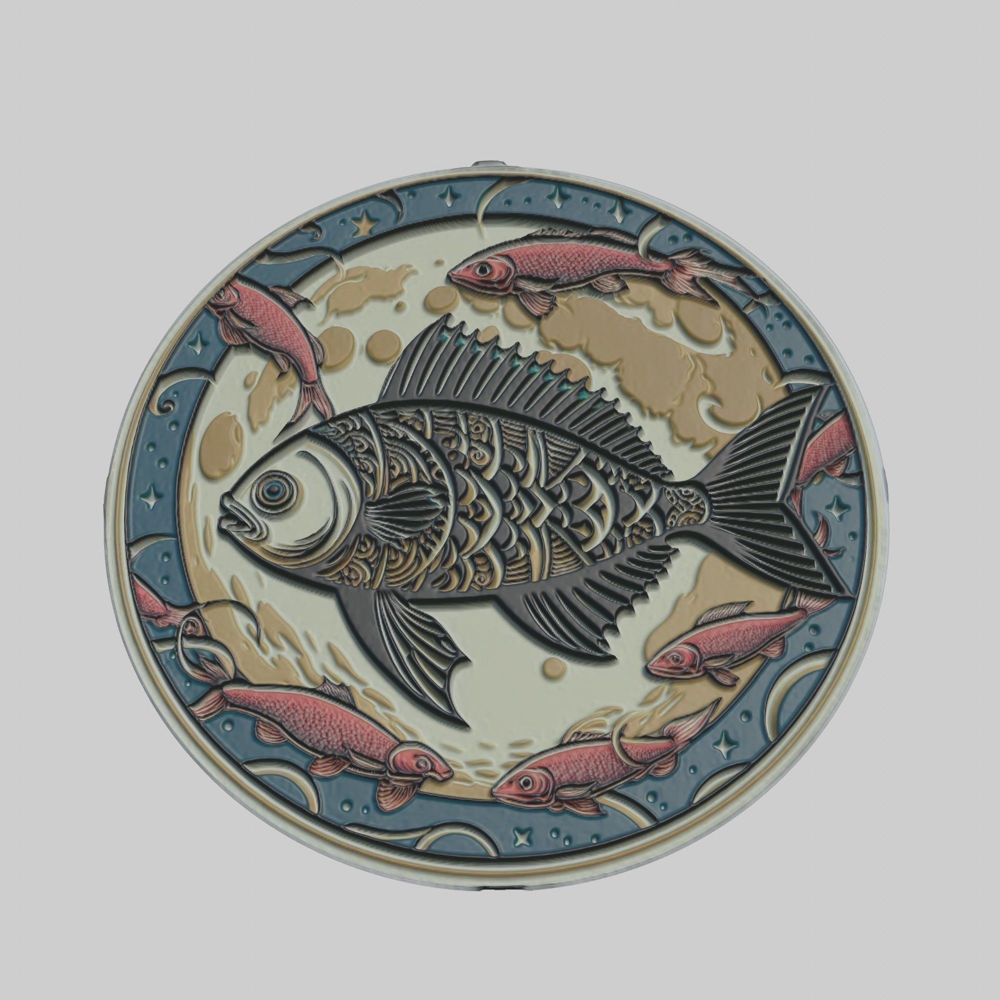 Sunfish Animal 3D print model_1