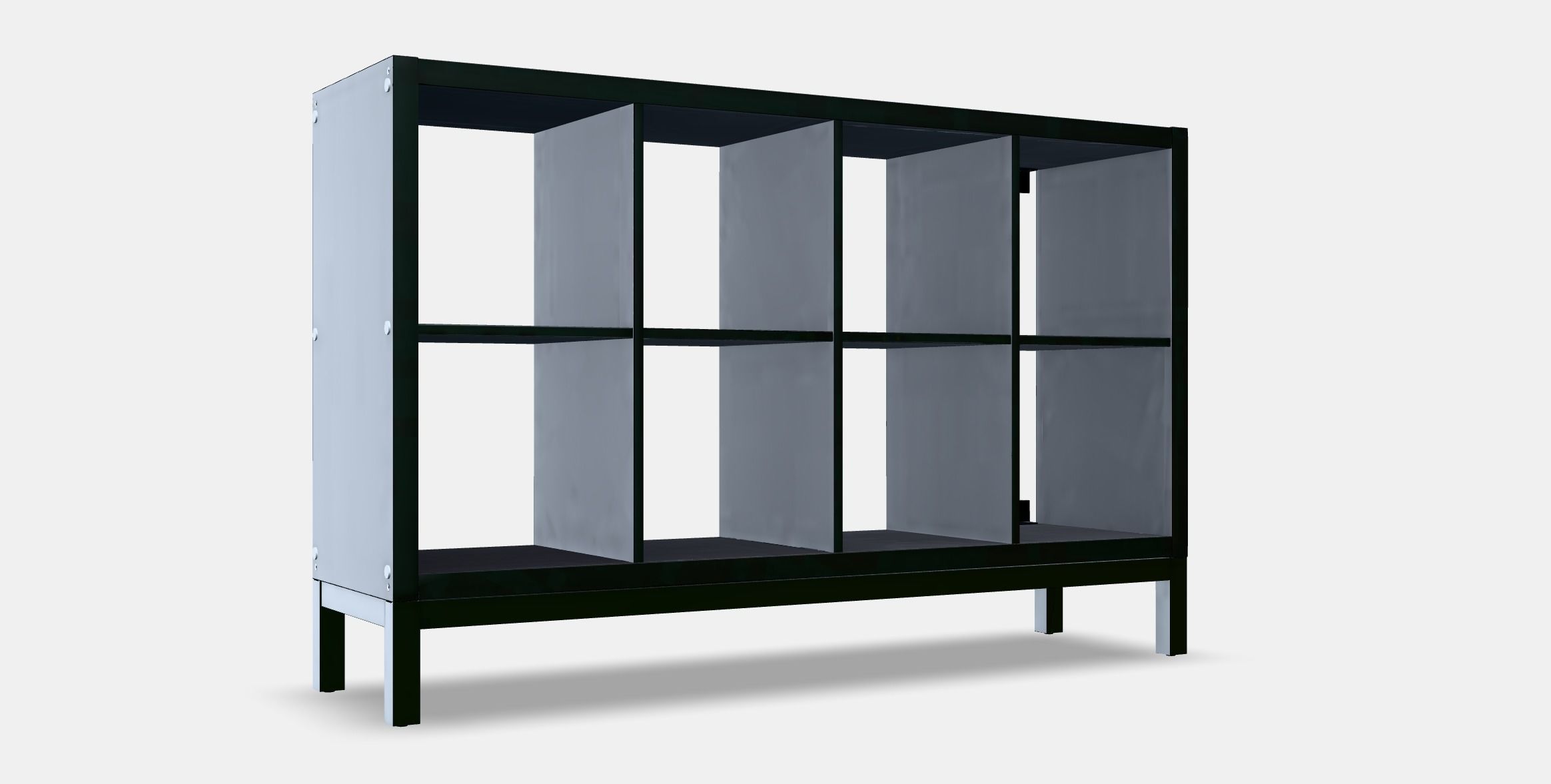 KALLAX Shelving unit with underframe 3 Low-poly 3D model_9