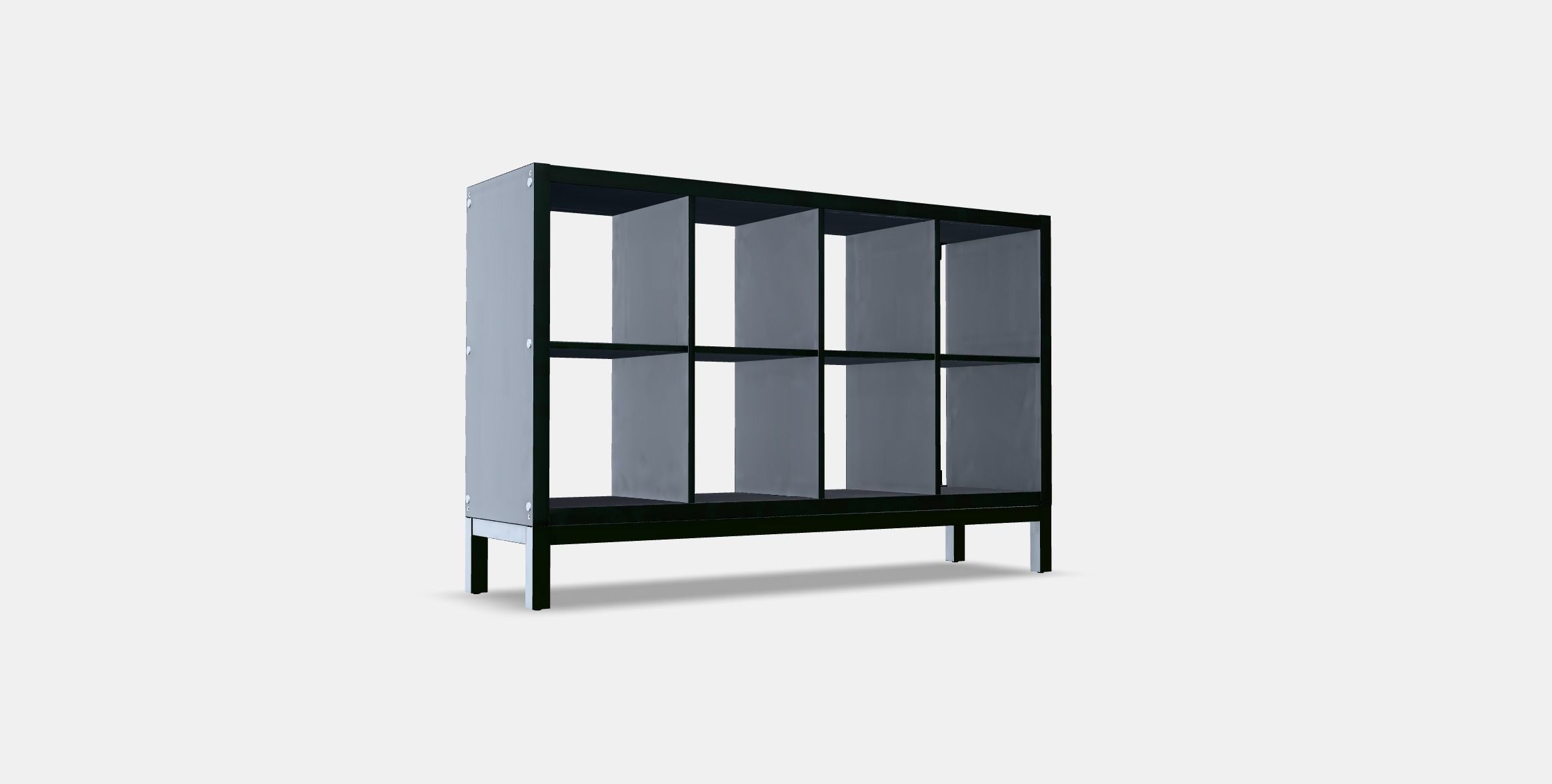 KALLAX Shelving unit with underframe 3 Low-poly 3D model_2
