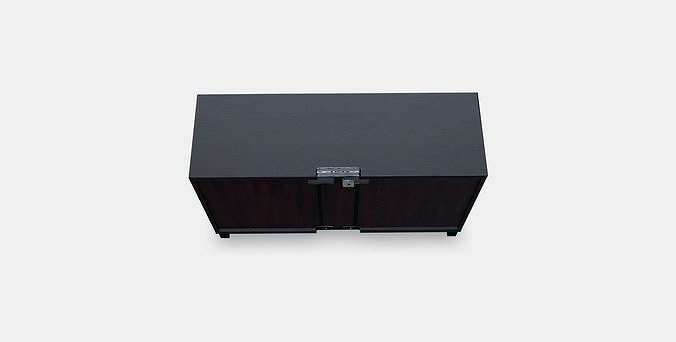 BESTA TV bench with doors 11 Low-poly 3D model