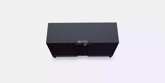 BESTA TV bench with doors 11