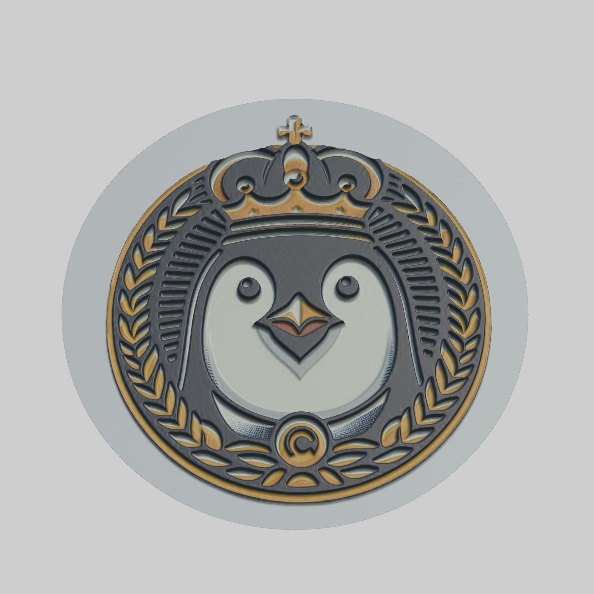 Emperor Penguin Animal 3D print model_1