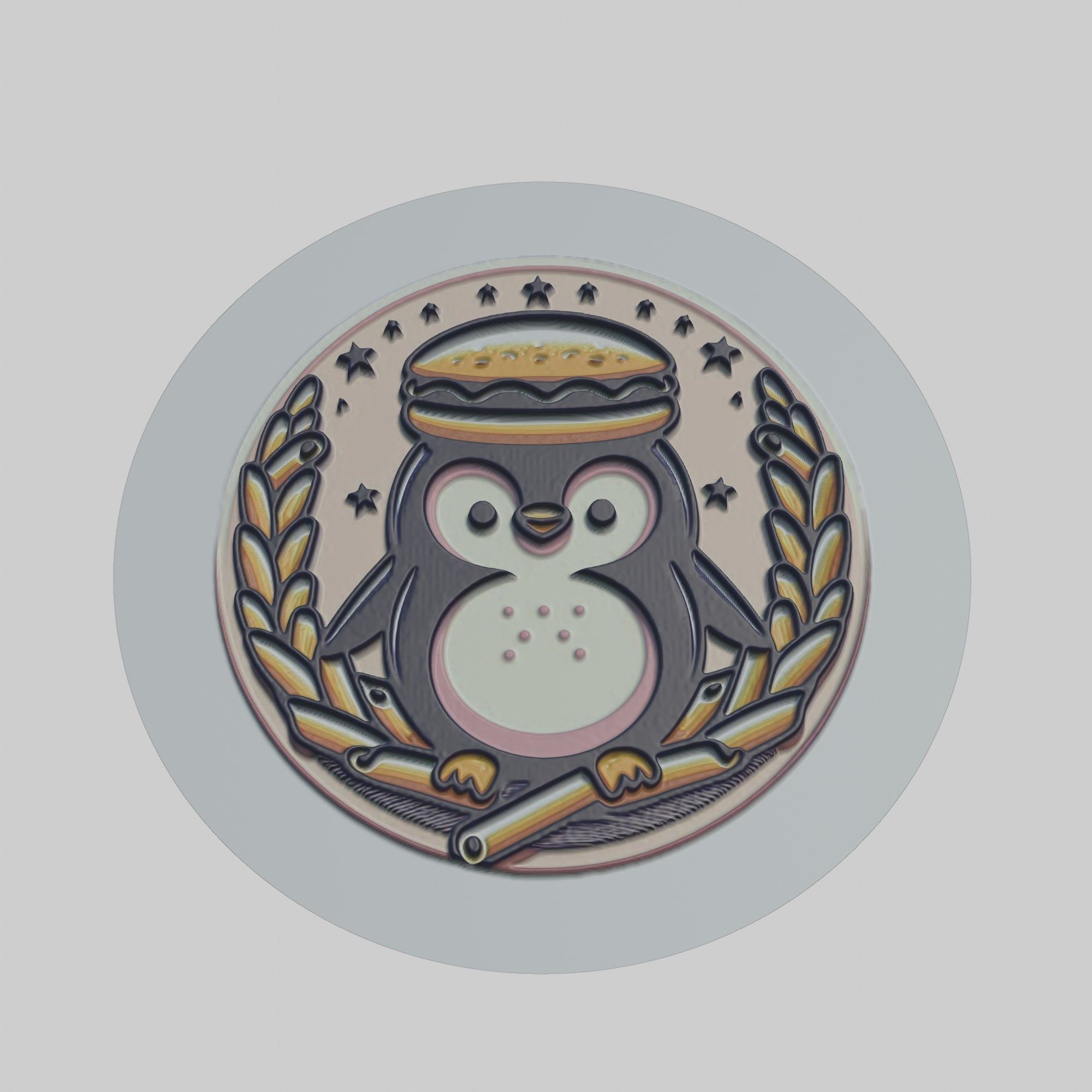 Macaroni Penguin Animal 3D print model_1