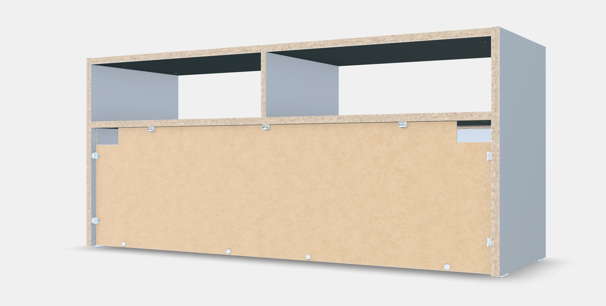 SPIKSMED TV bench Low-poly 3D model_6