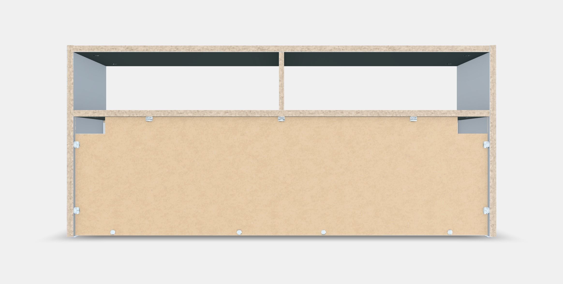 SPIKSMED TV bench Low-poly 3D model_15