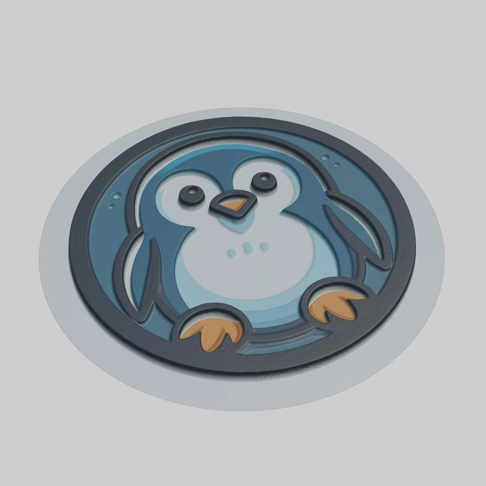 Little Blue Penguin Animal 3D print model_0