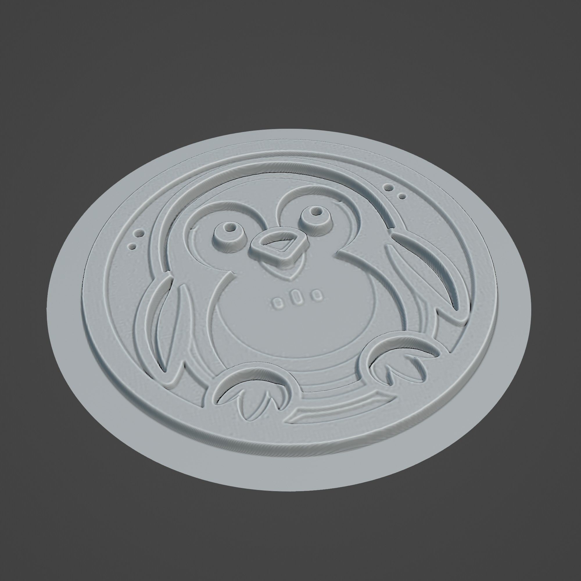 Little Blue Penguin Animal 3D print model_2