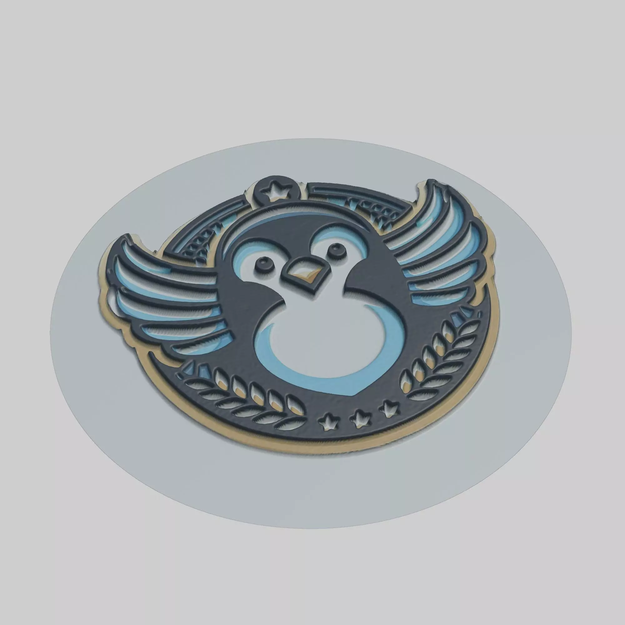 Little Blue Penguin Animal 3D print model_0