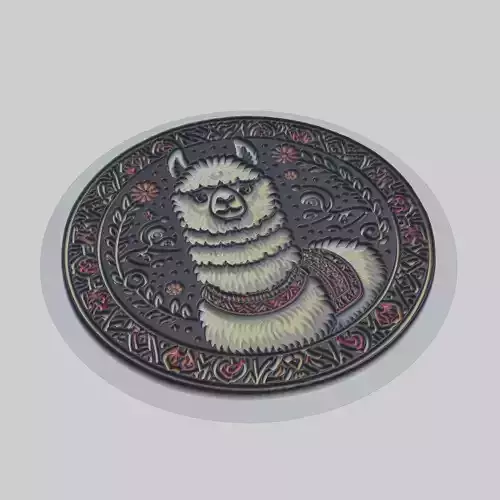 Alpaca Animal 3D print model