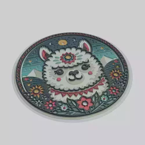 Alpaca Animal 3D print model