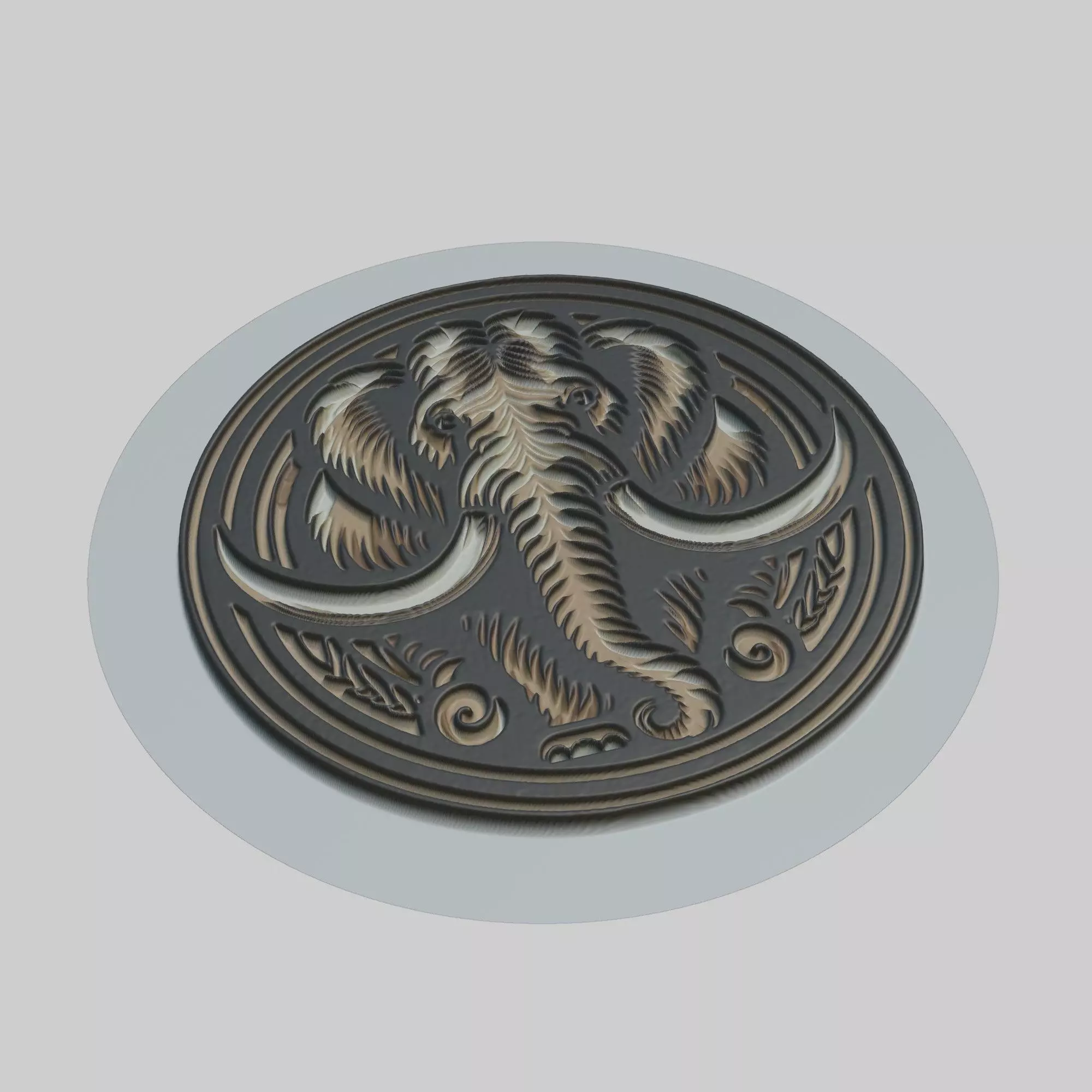 Mammoth Animal 3D print model_0