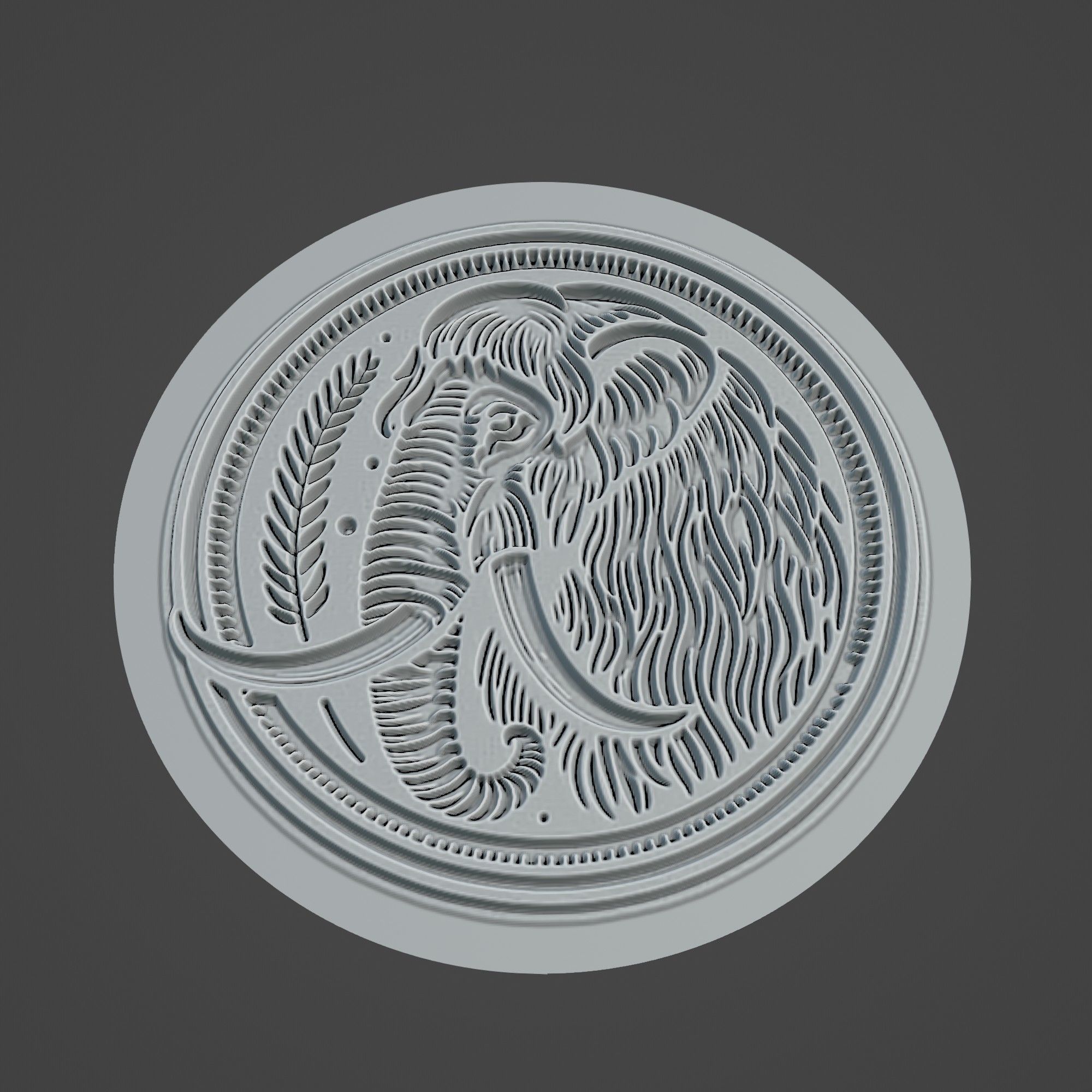 Mammoth Animal 3D print model_3