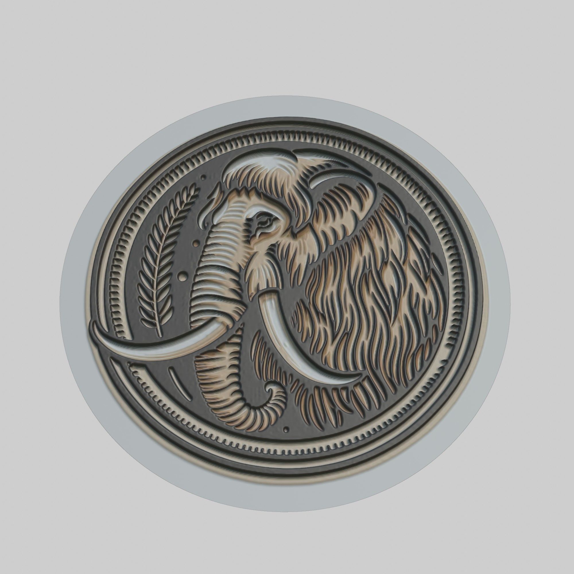 Mammoth Animal 3D print model_1