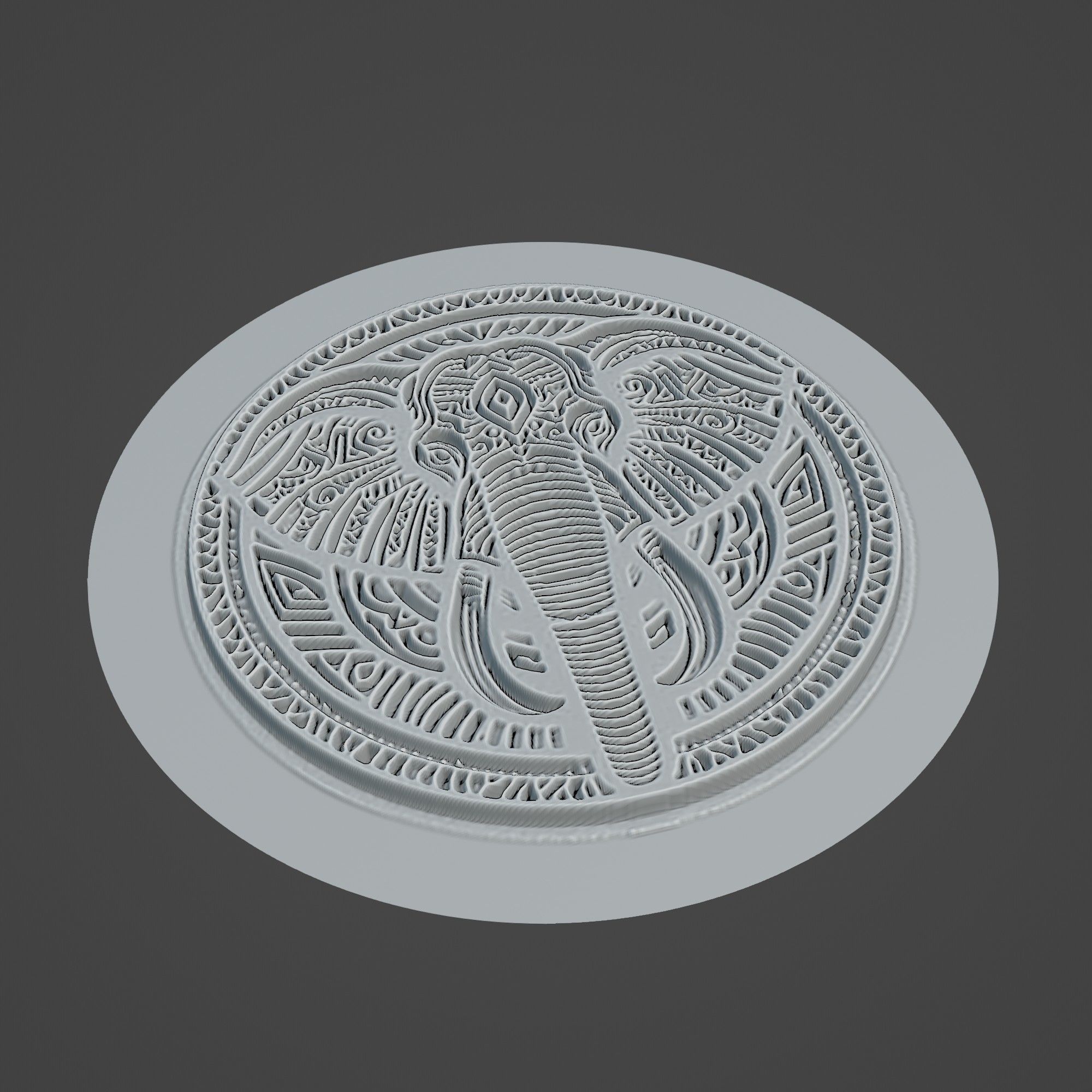 African Elephant Animal 3D print model_3