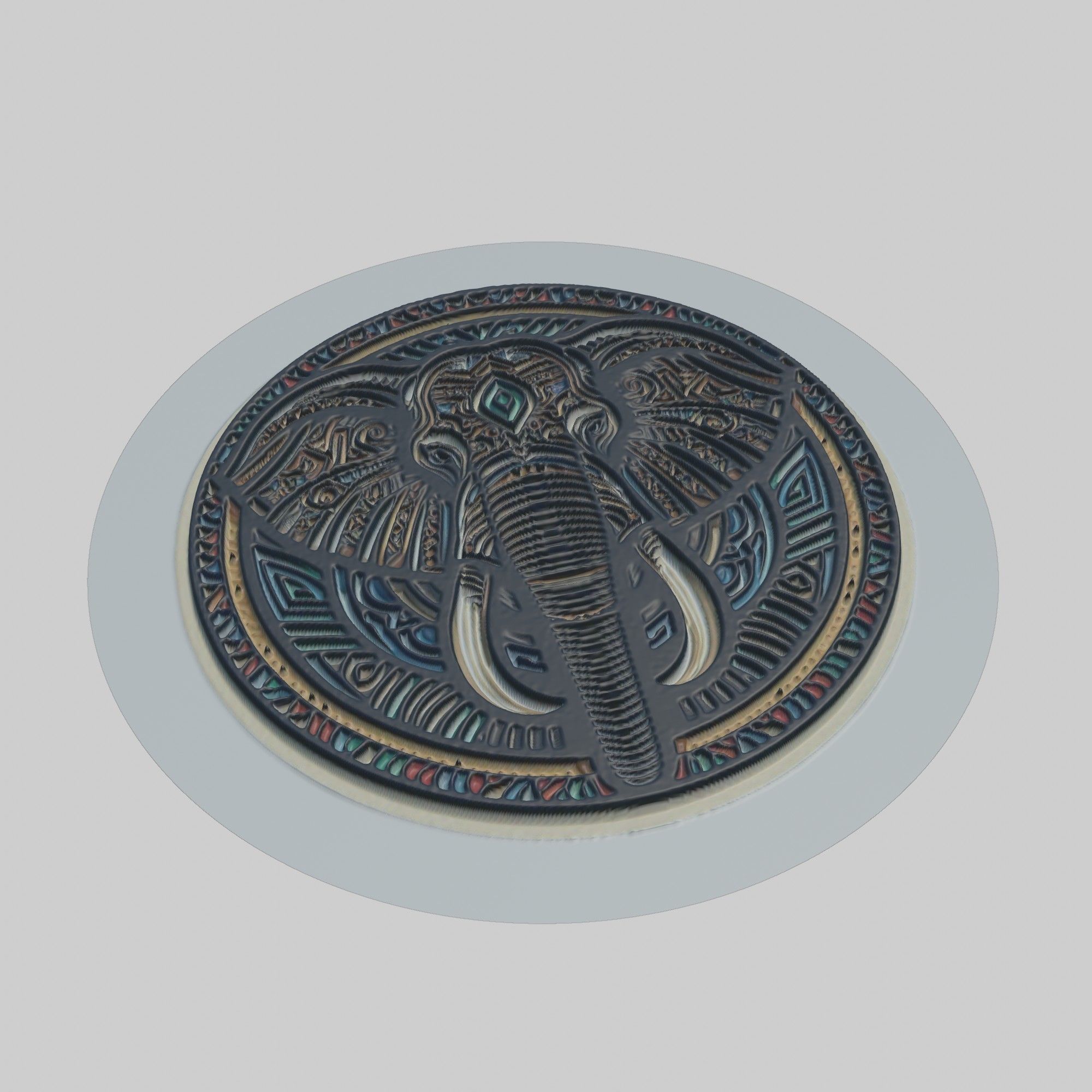 African Elephant Animal 3D print model_1