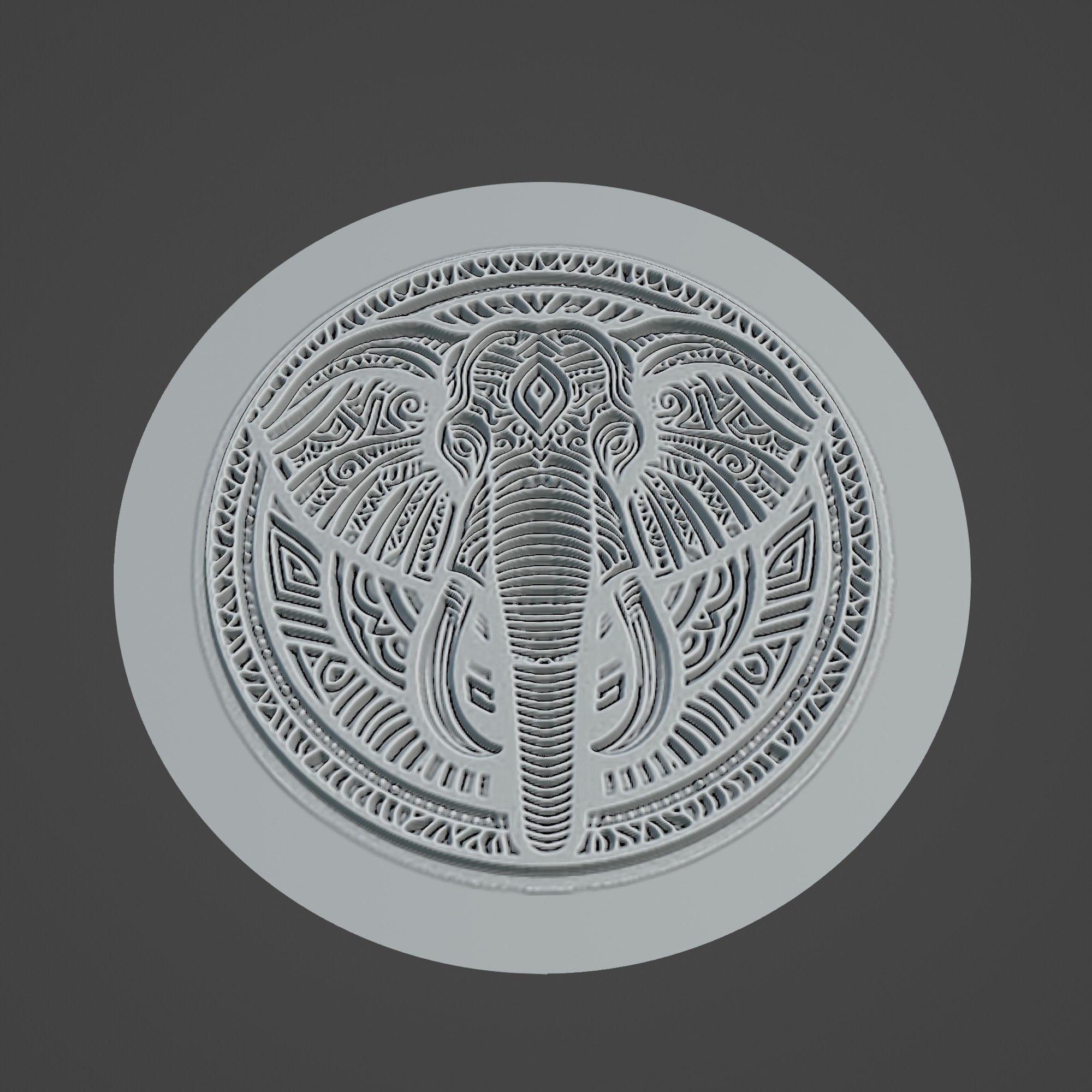 African Elephant Animal 3D print model_2
