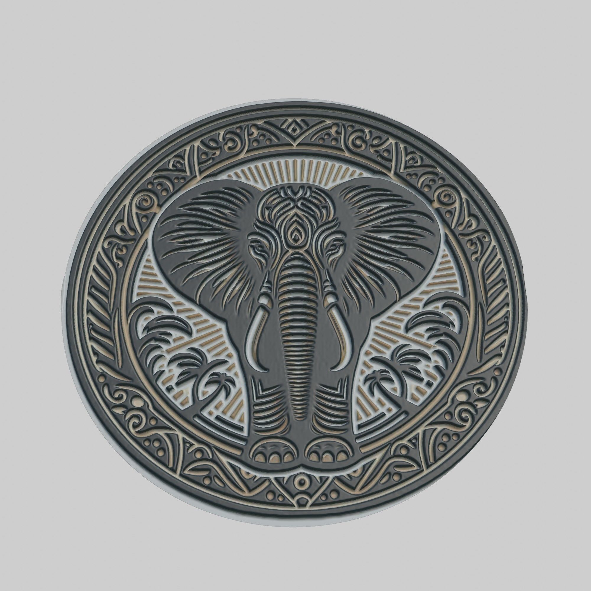 African Elephant Animal 3D print model_1