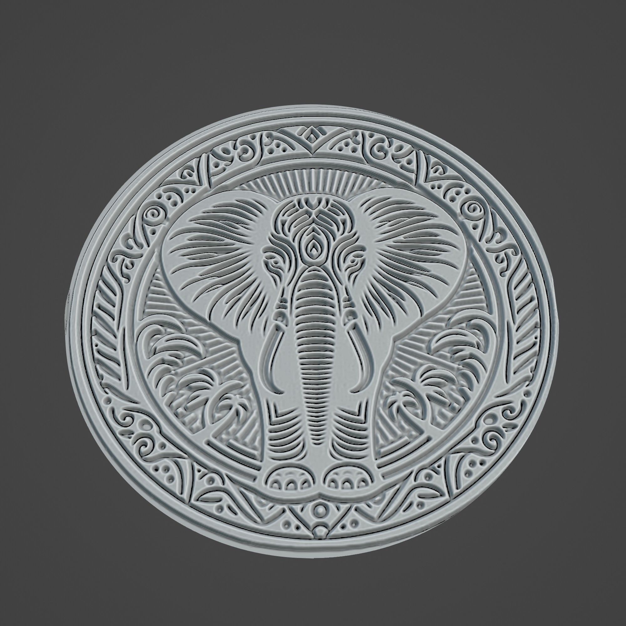African Elephant Animal 3D print model_3