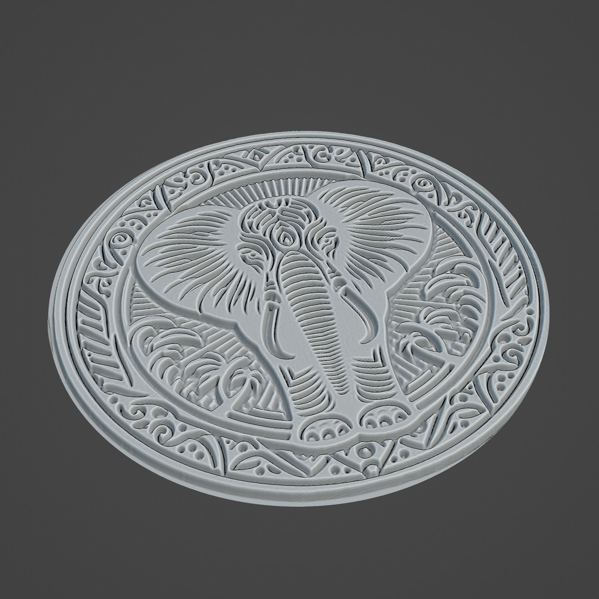 African Elephant Animal 3D print model_2