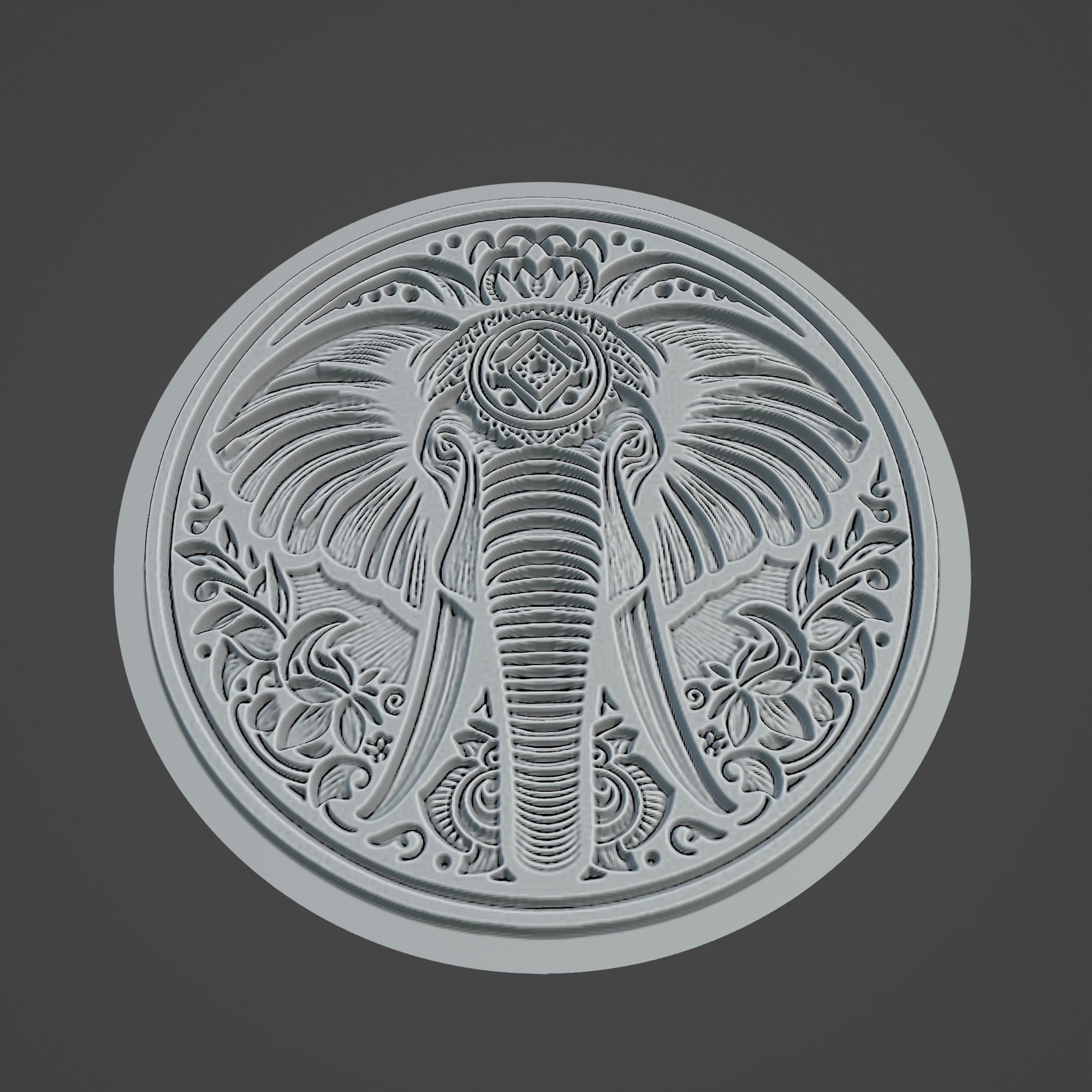 African Elephant Animal 3D print model_3