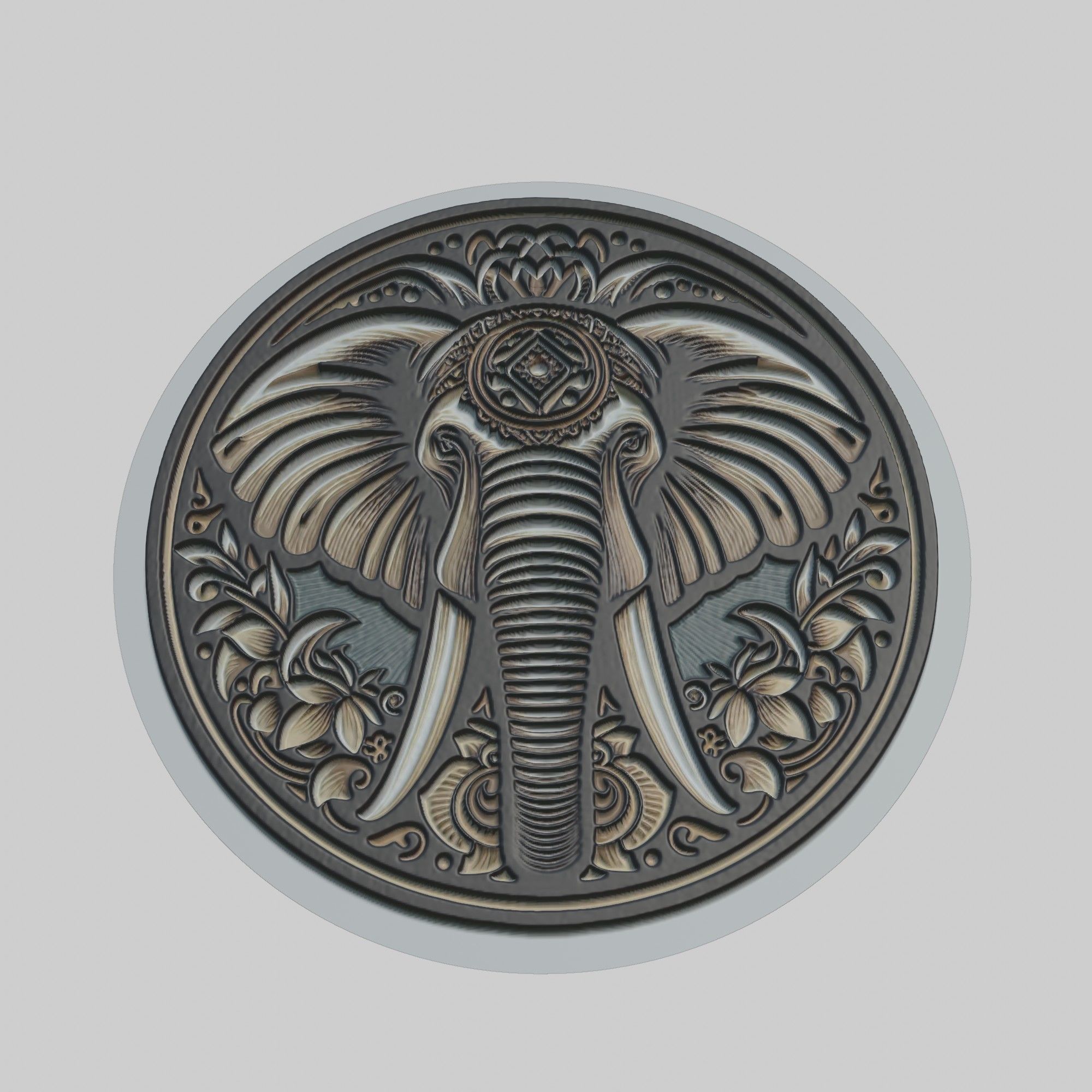 African Elephant Animal 3D print model_1