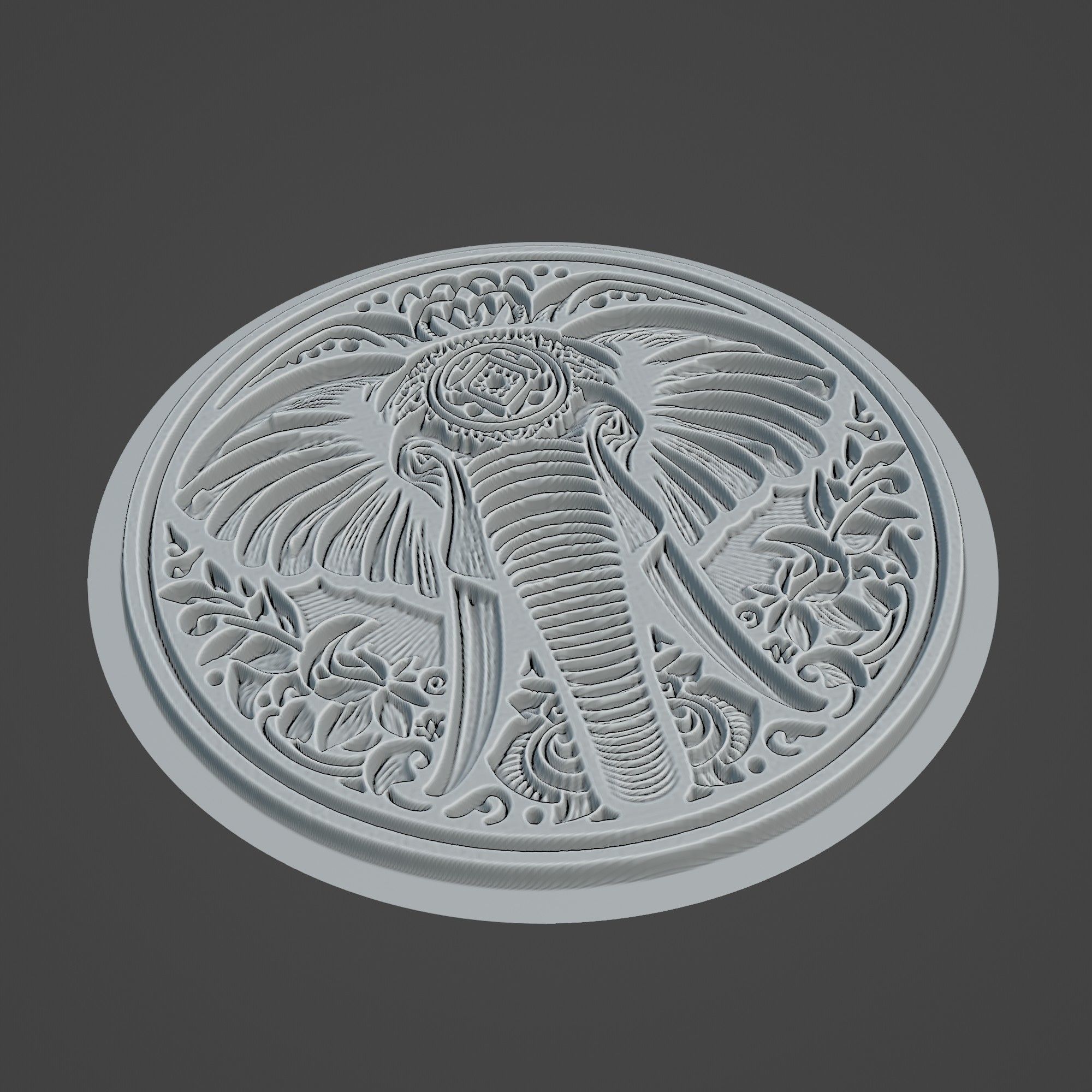 African Elephant Animal 3D print model_2
