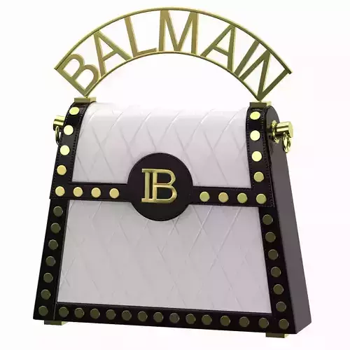 Balmain B Buzz Dynasty Small Bag Black White