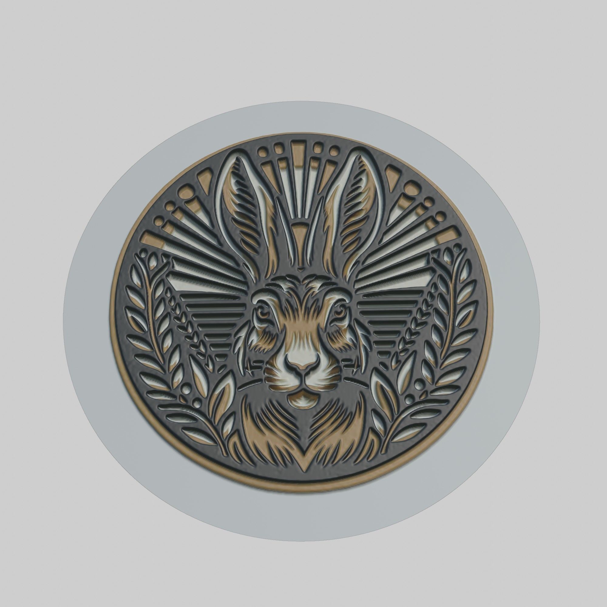 Wild Rabbit Animal 3D print model_1