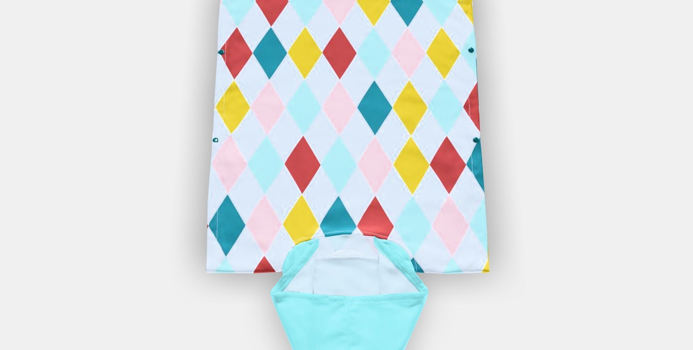 BUSENKEL Bath poncho with hood Low-poly 3D model_4