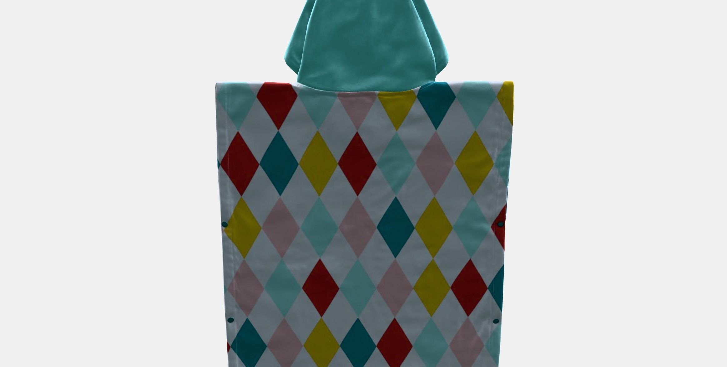 BUSENKEL Bath poncho with hood Low-poly 3D model_8