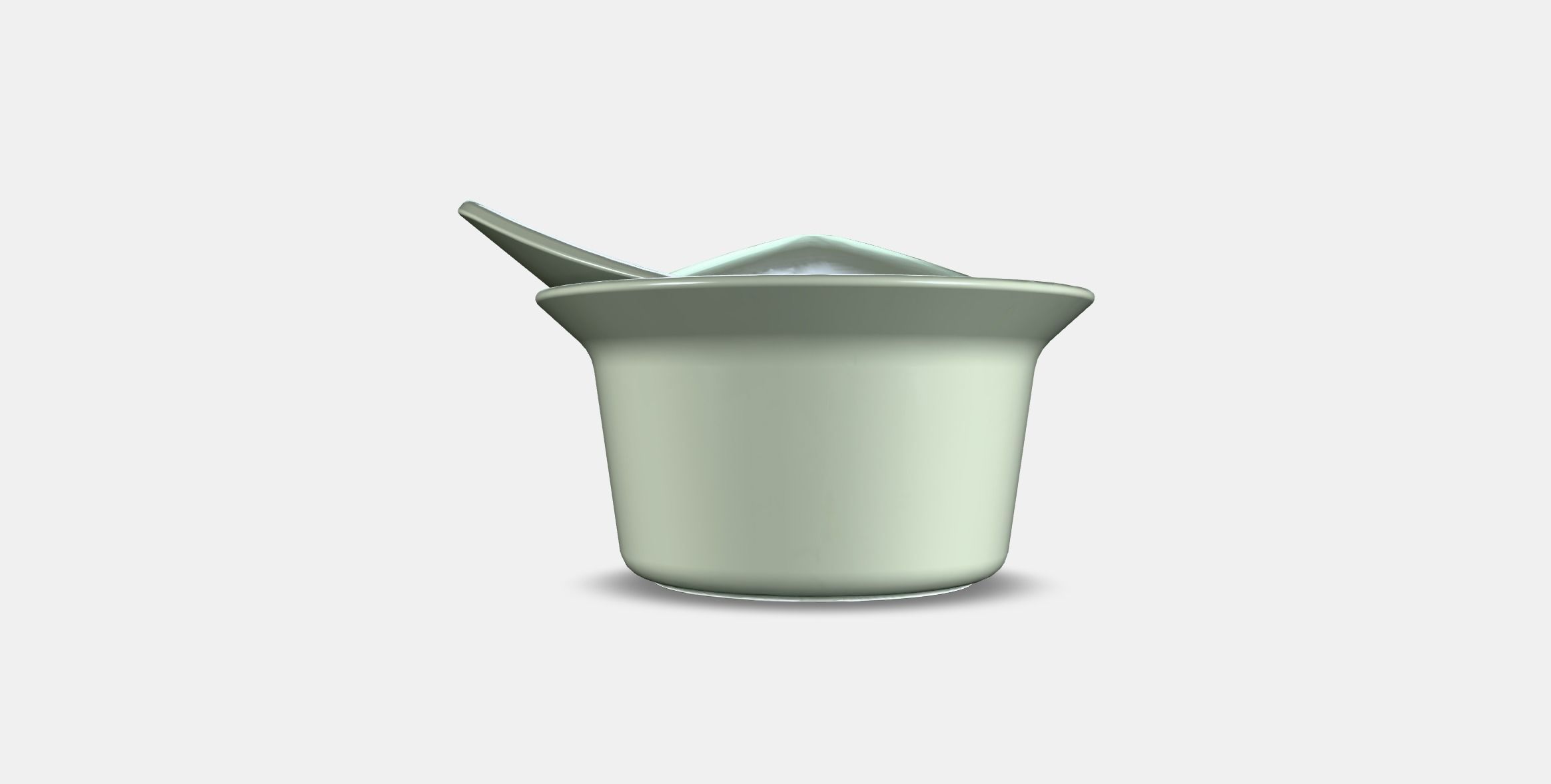 FARGKLAR Oven-serving dish with lid 1 Low-poly 3D model_14
