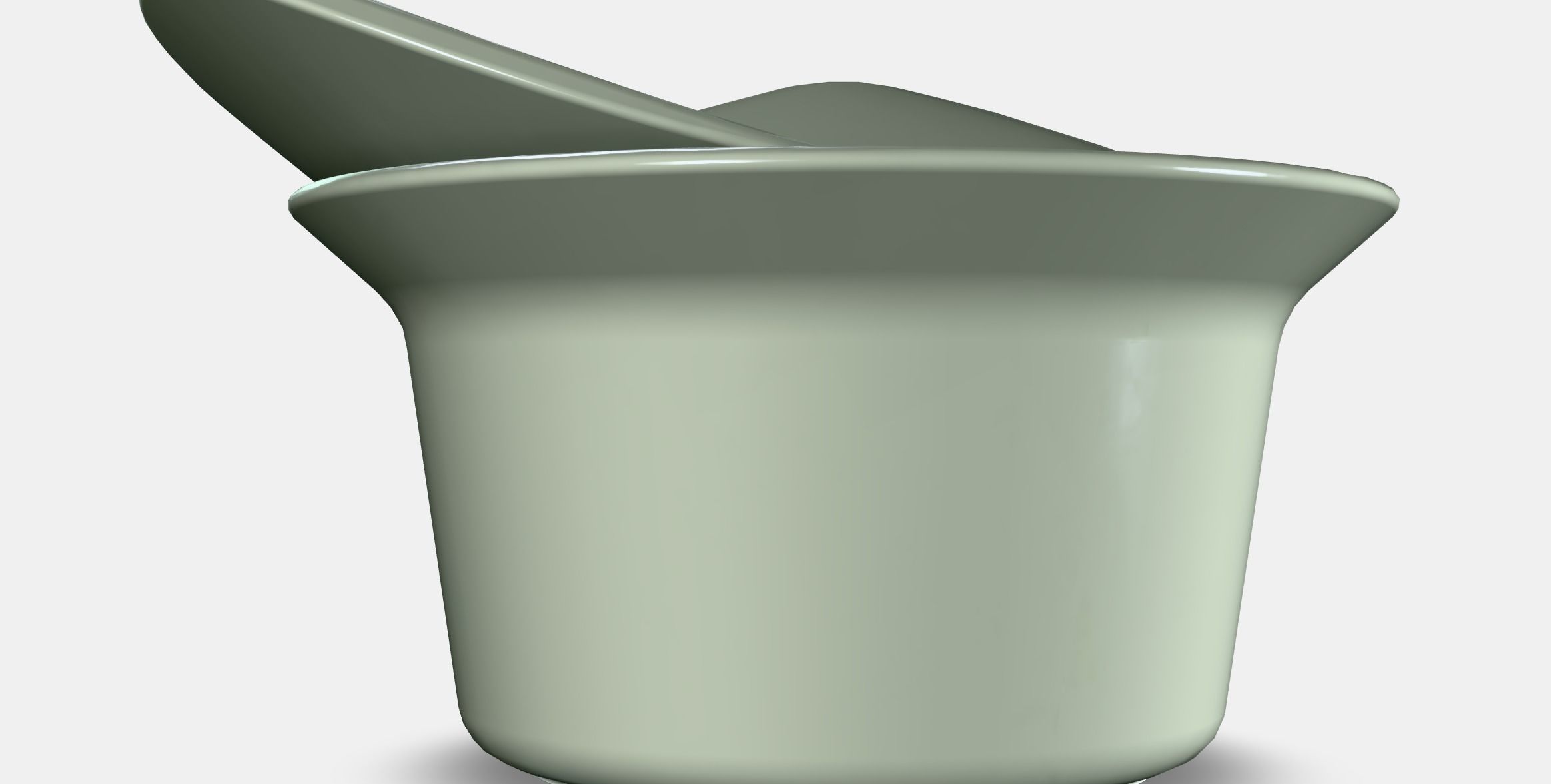 FARGKLAR Oven-serving dish with lid 1 Low-poly 3D model_2