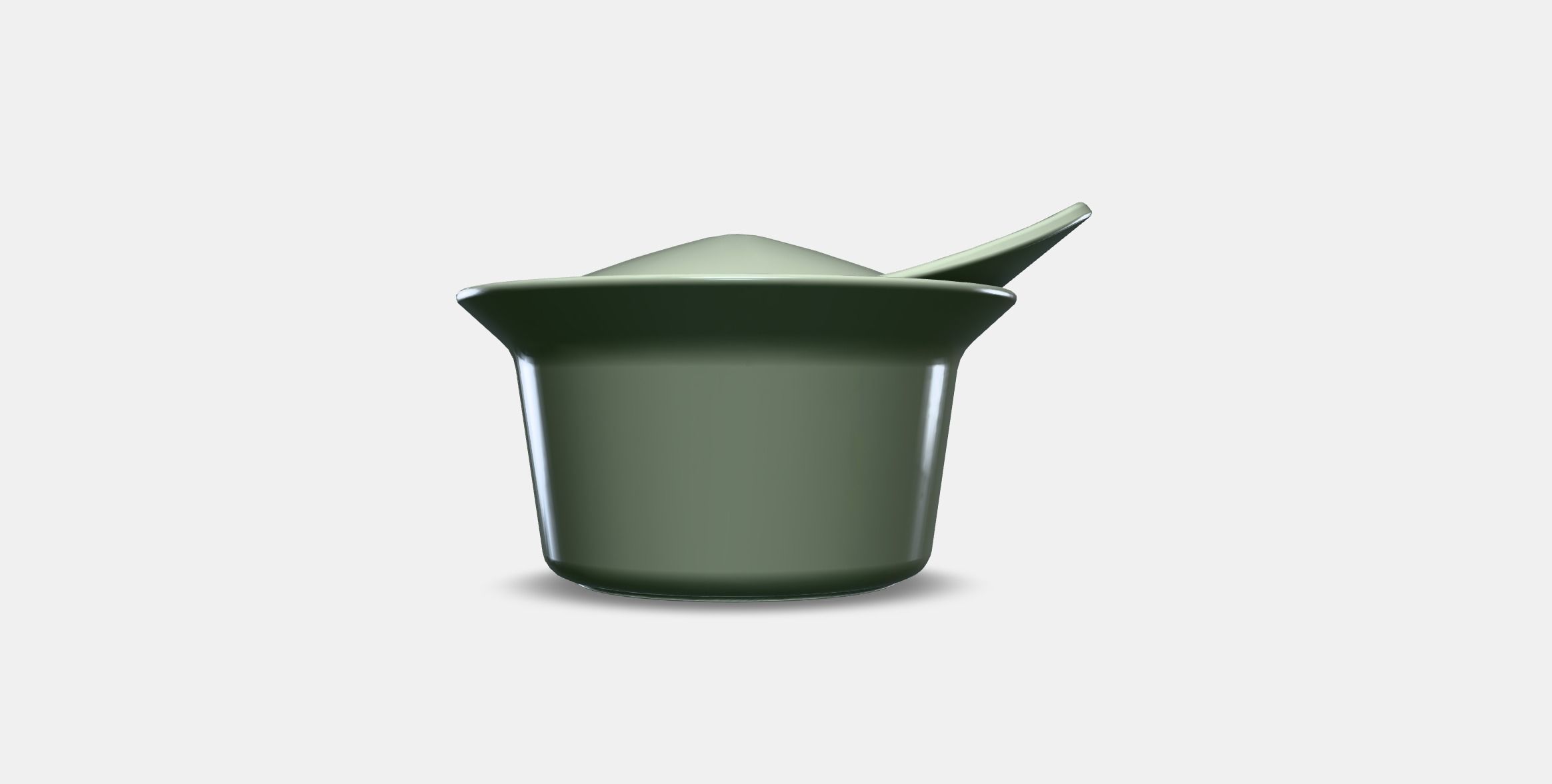 FARGKLAR Oven-serving dish with lid 1 Low-poly 3D model_10