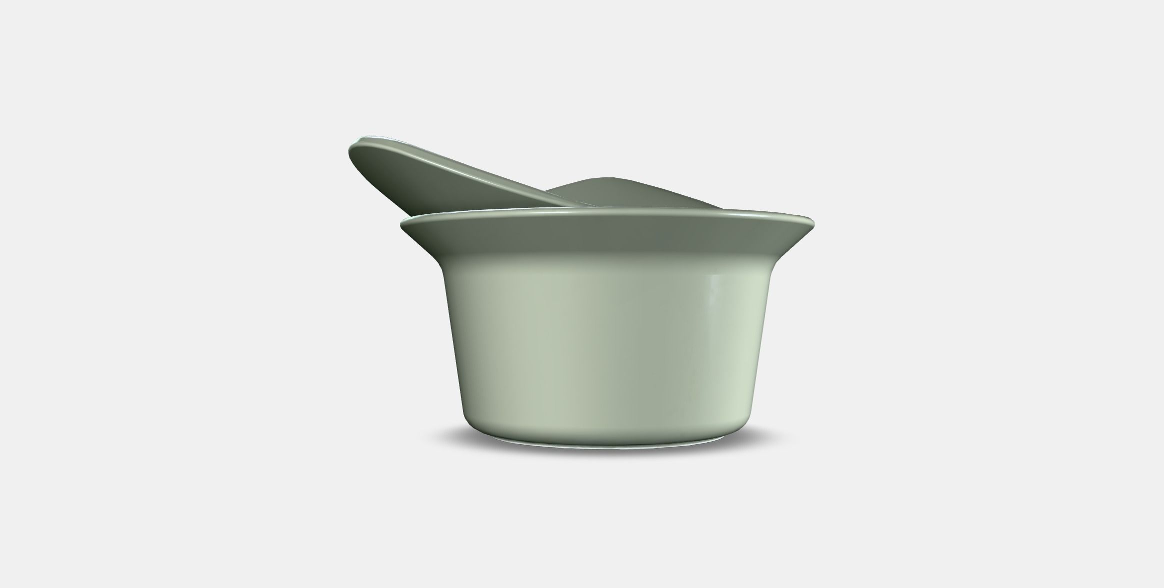 FARGKLAR Oven-serving dish with lid 1 Low-poly 3D model_16