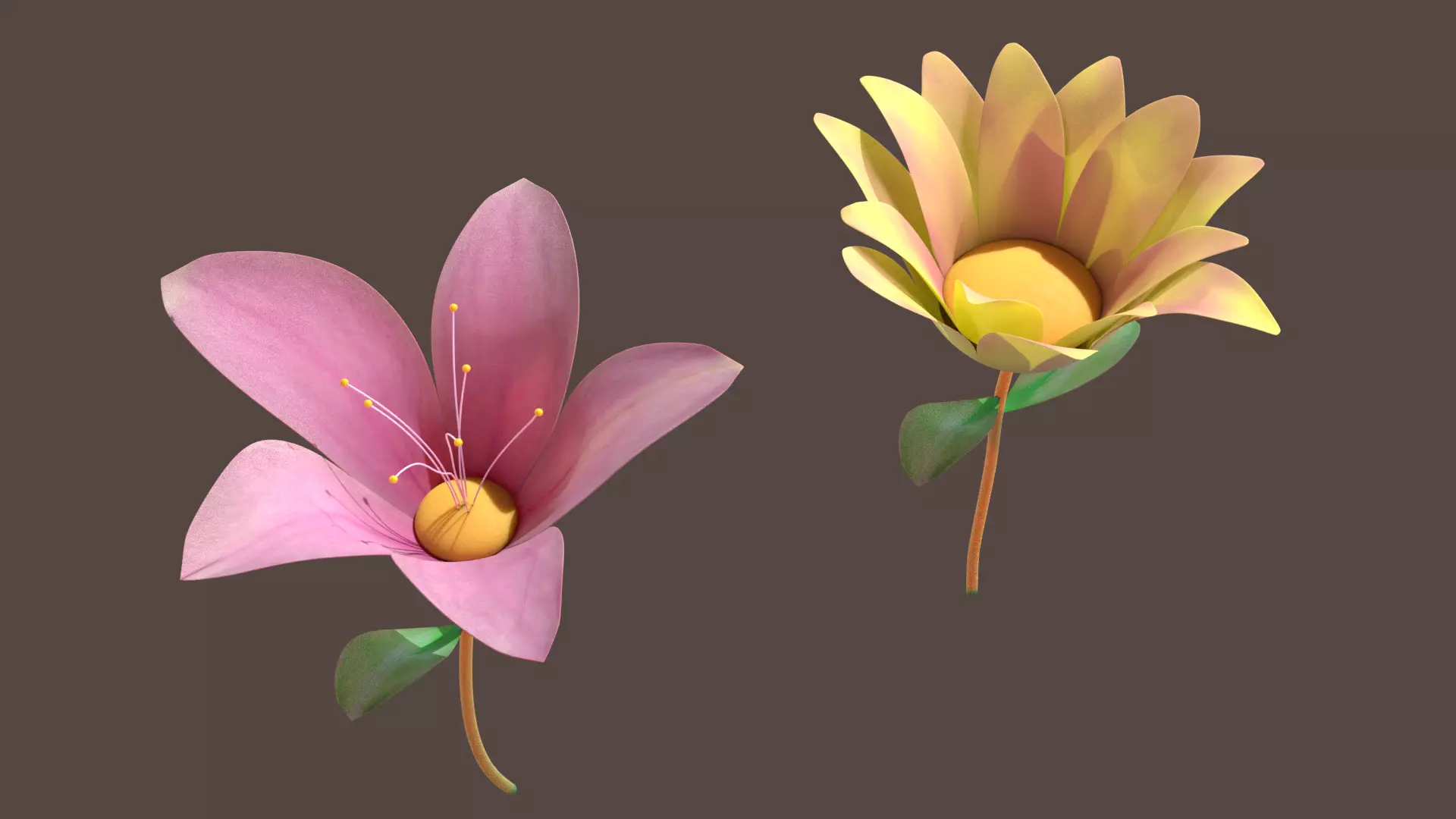Flowers 3D model_0