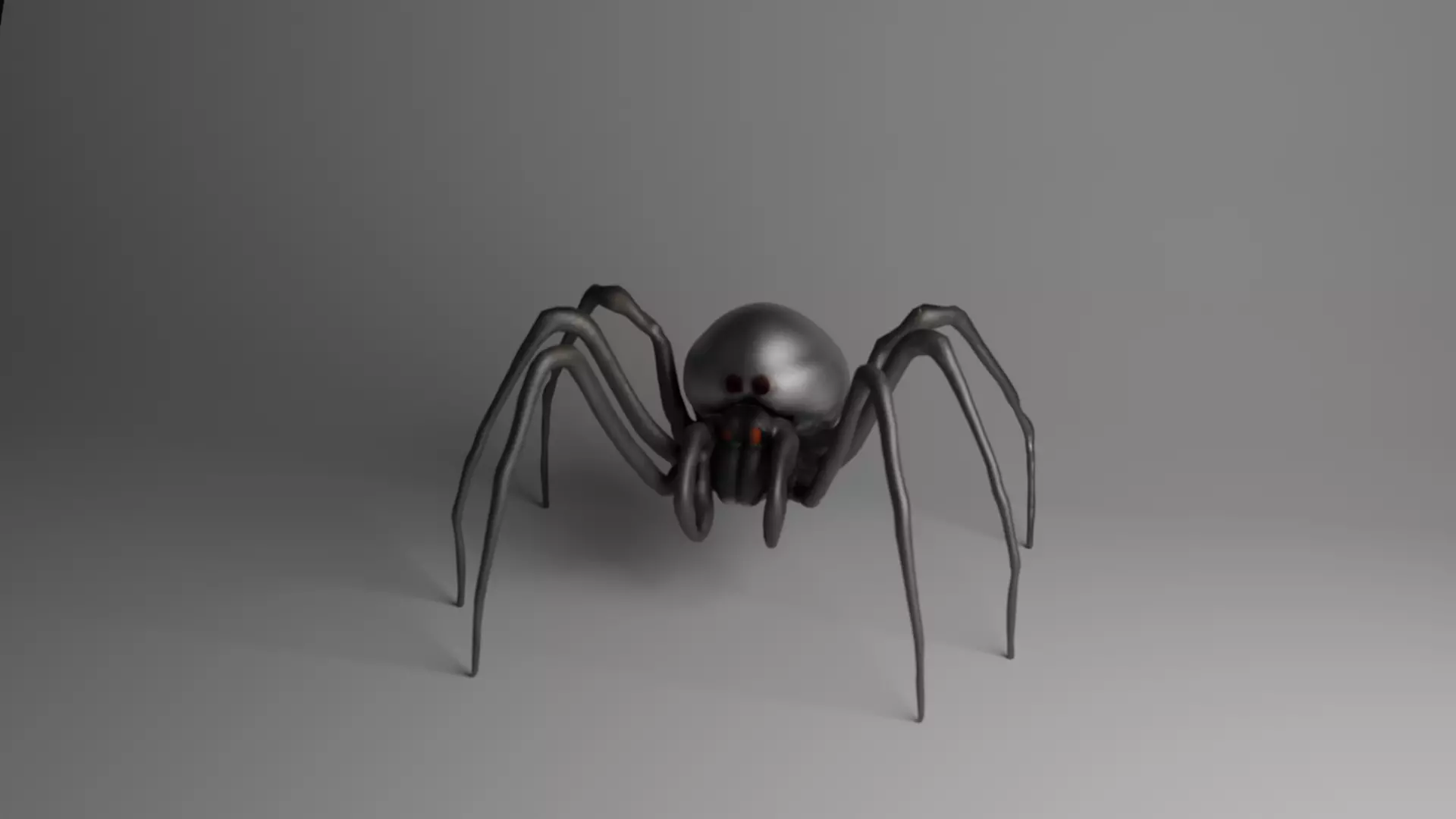 low poly spider Low-poly 3D model_0