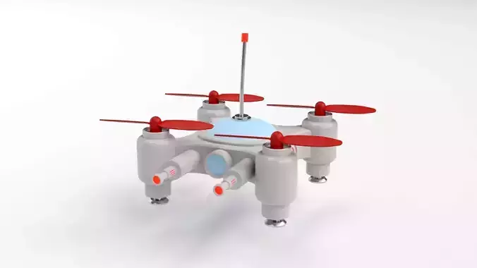 Mini Quadcopter rigged 3d model Low-poly 3D model Mini Quadcopter rigged 3d model Low-poly 3D model