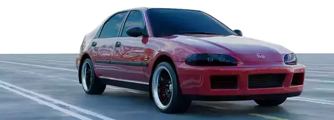 honda civic 95  3D model