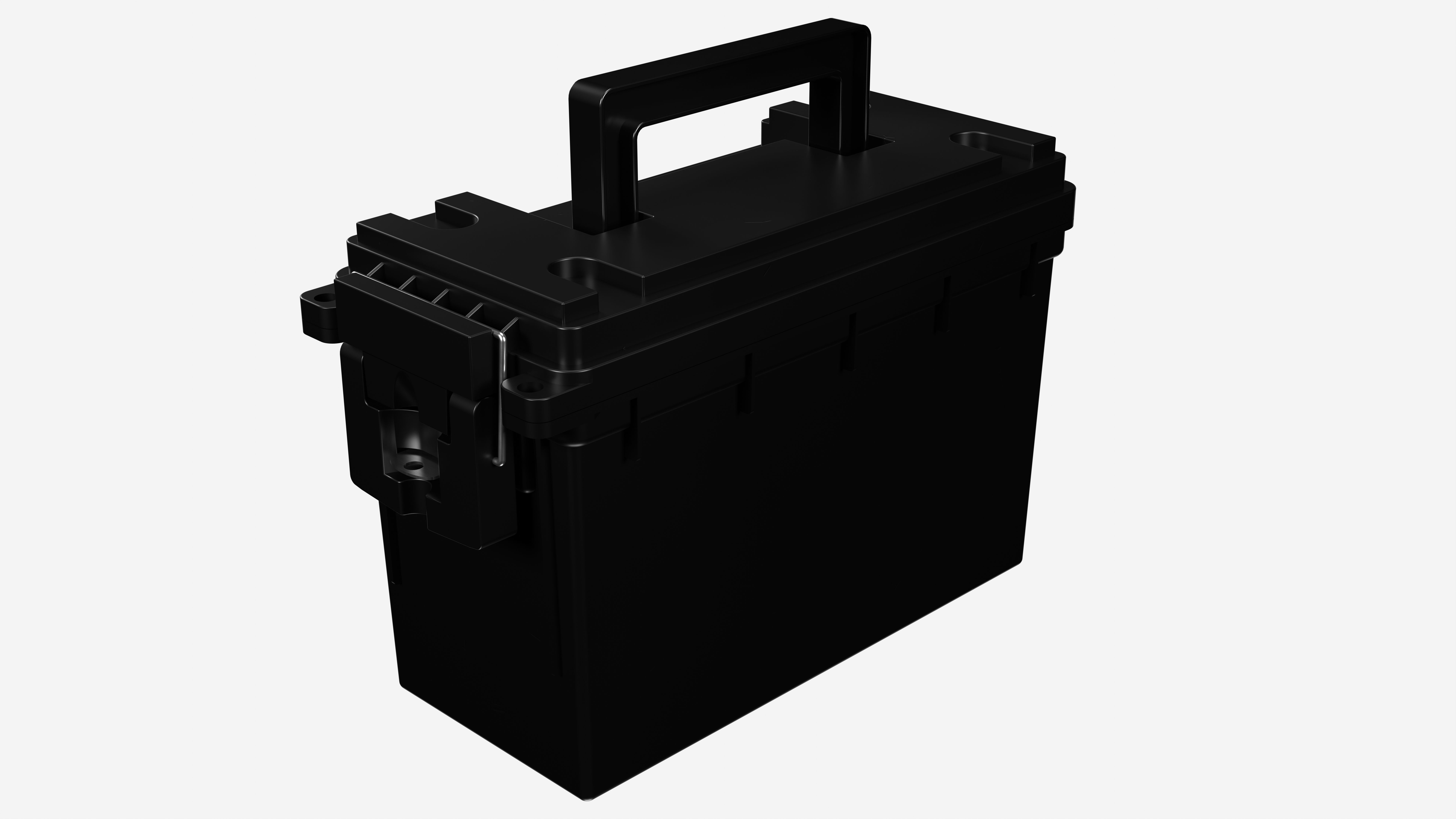 Plastic Ammo Box 3D model_1