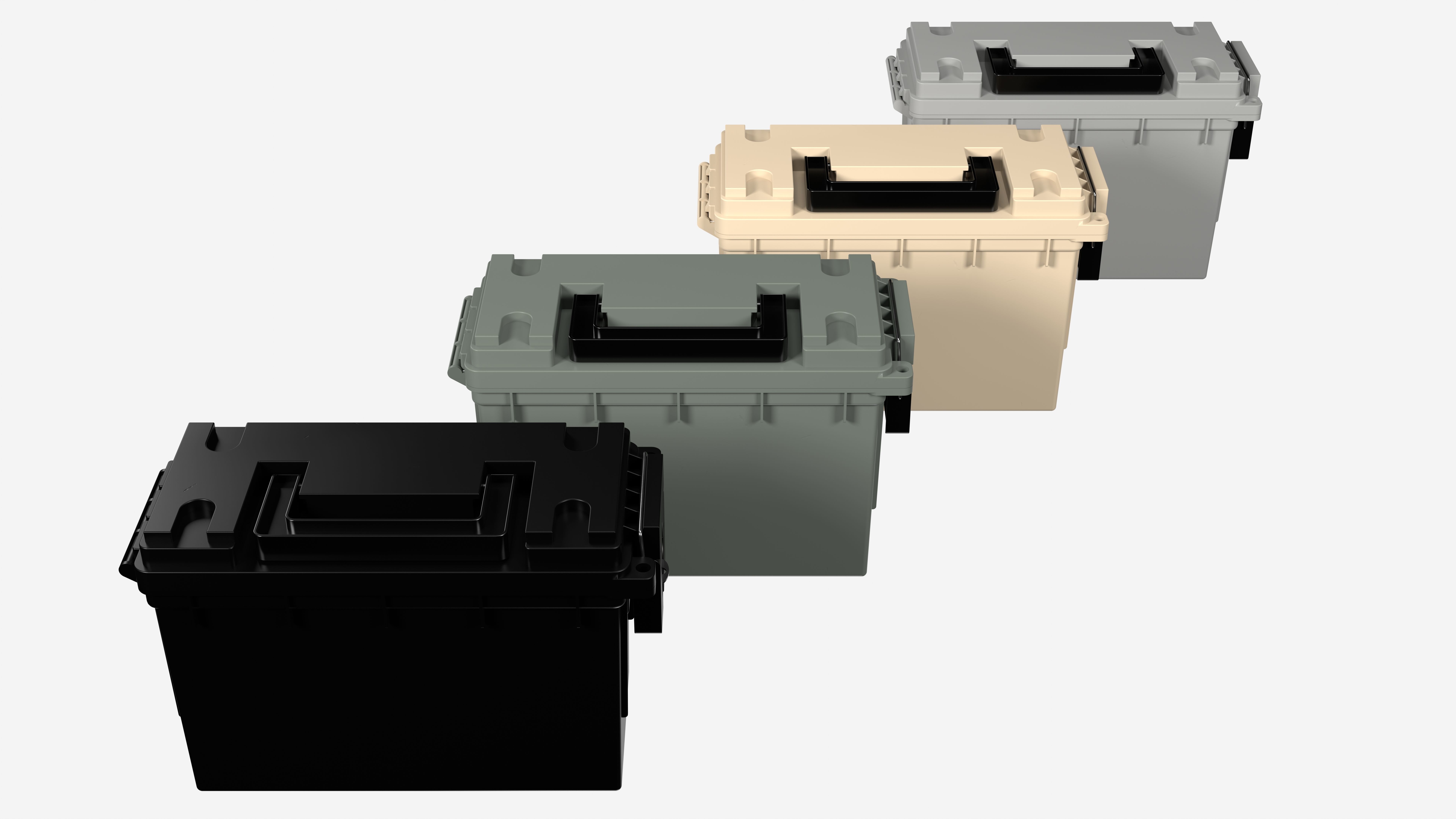 Plastic Ammo Box 3D model_4